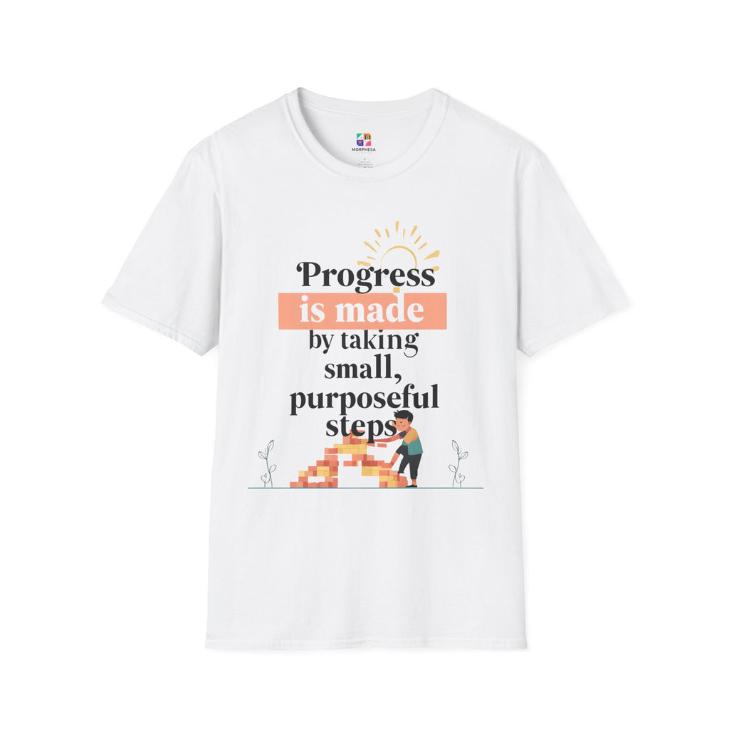 Motivational T-Shirt, Inspirational Gift for Personal Growth, Progress Quote Tee, Everyday Wear, Encouragement Apparel