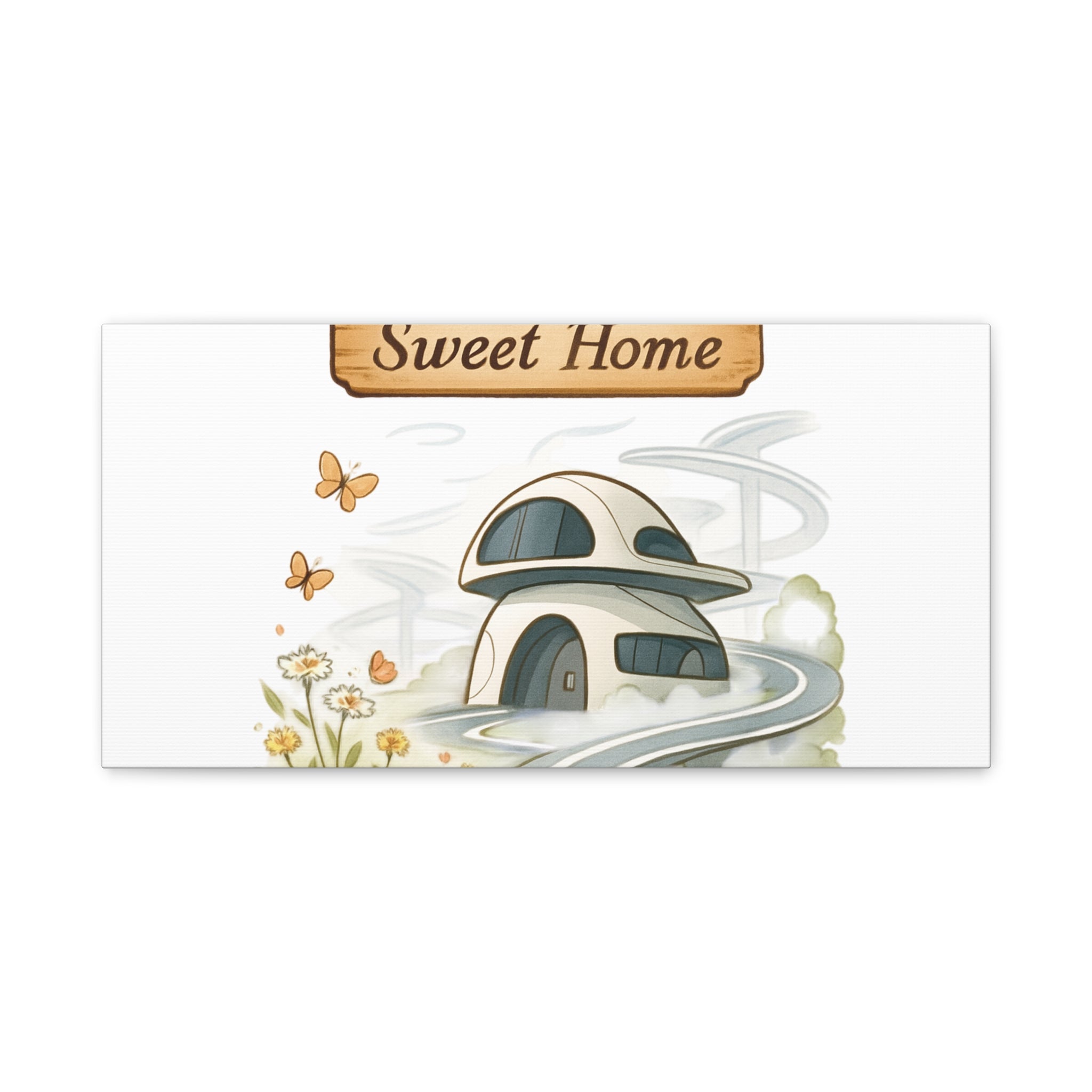 Home Sweet Home Canvas Wall Art — Cozy Cottage Matte Stretched Canvas