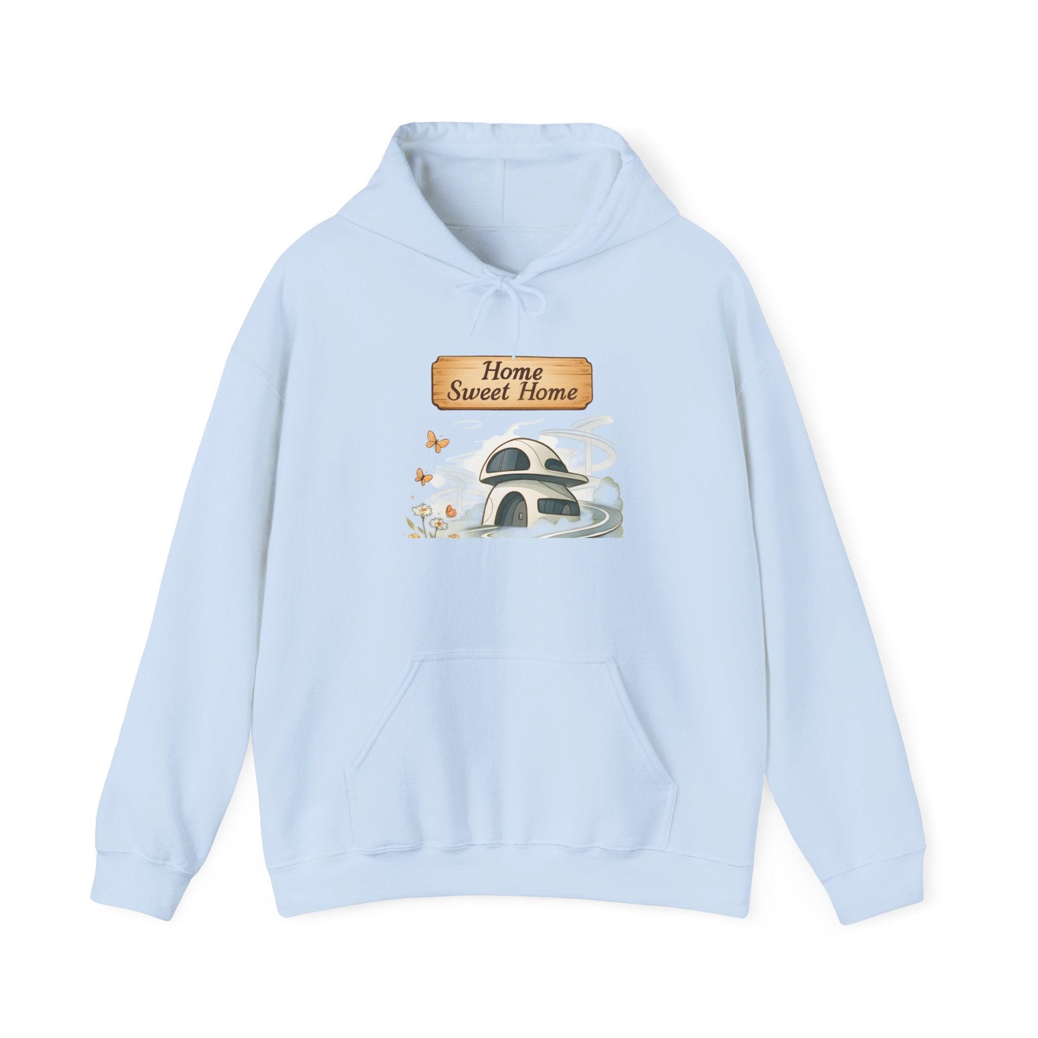 Hoodie - 'Home Sweet Home' Cozy Cottage Hoodie, Rustic Floral House Sweatshirt