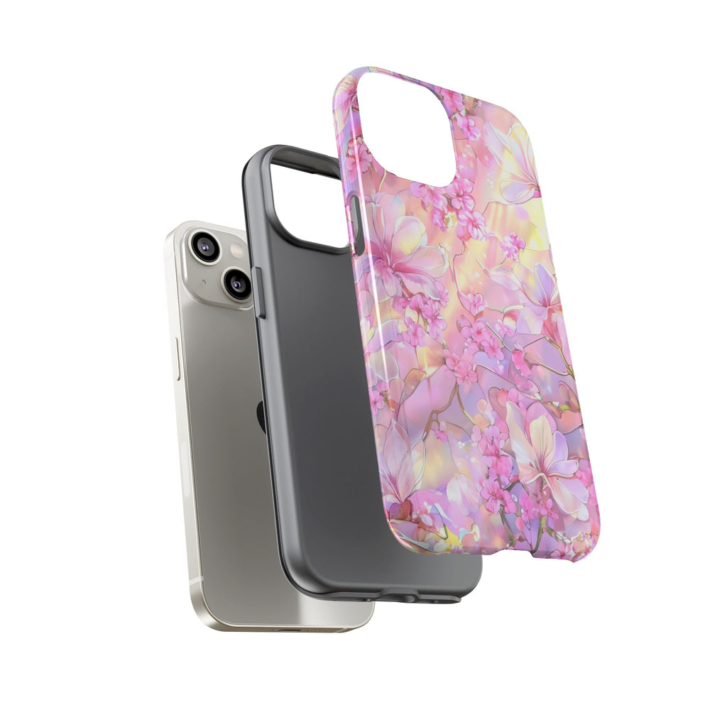 Floral Elegance Tough Phone Case – Dual-Layer Protection for iPhone 17/16/15 & Samsung | Glossy or Matte Finish | Morphesa
