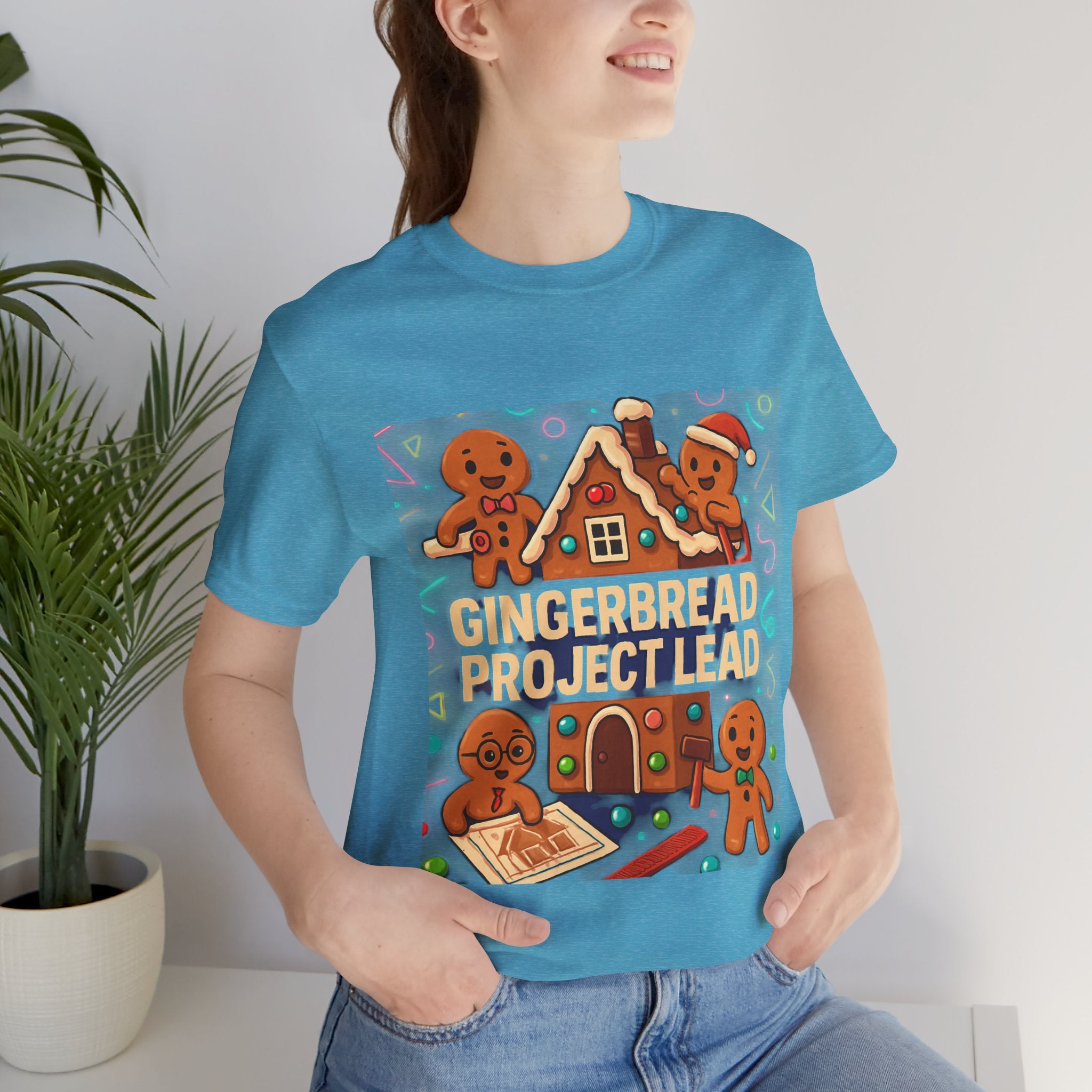 Gingerbread Project Lab T-Shirt — Cute Holiday Cookie House Tee