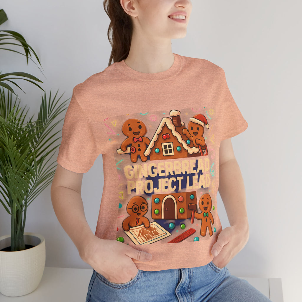 Gingerbread Project Lab T-Shirt — Cute Holiday Cookie House Tee