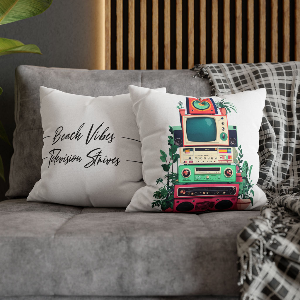 Spun Polyester Square Pillowcase