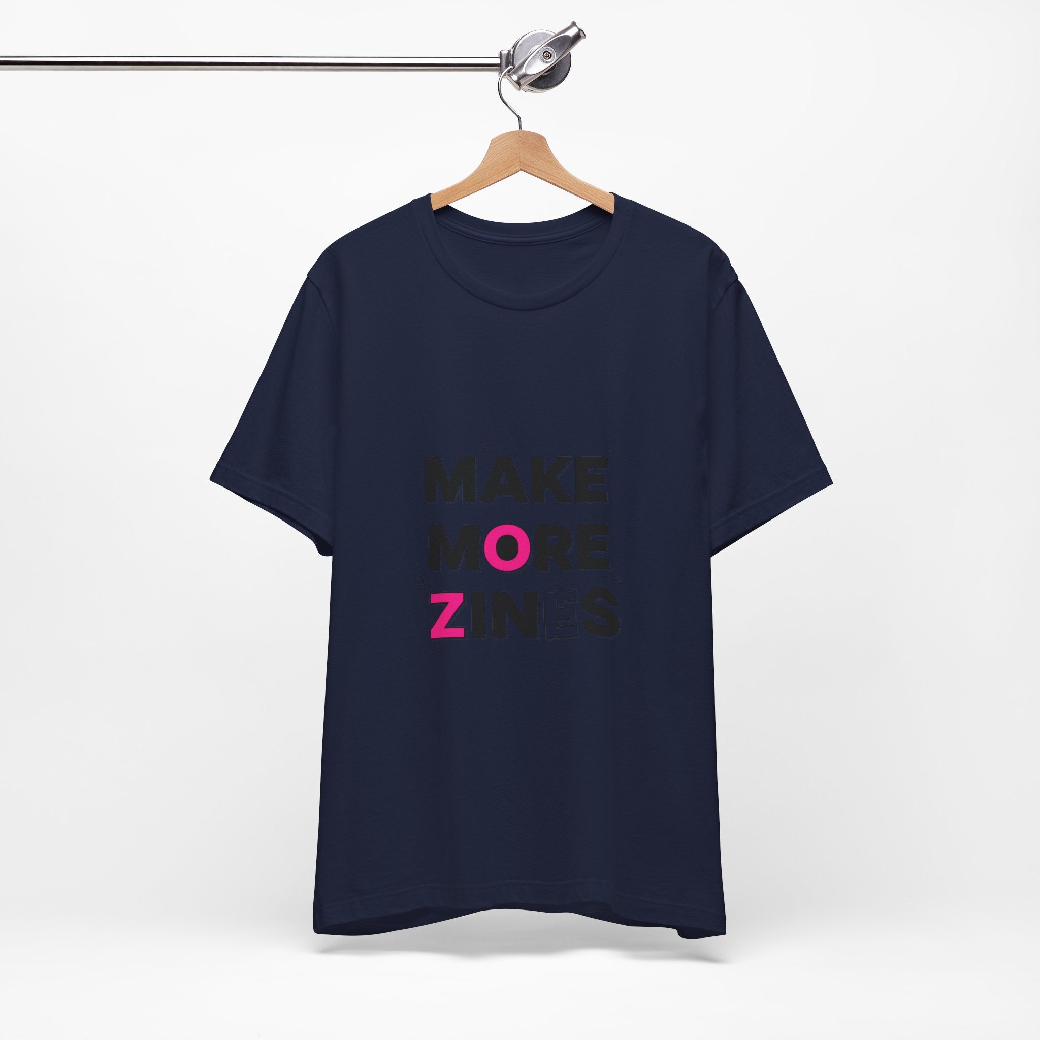 MAKE MORE ZINES Tee | ransom collage shirt, zine style cutout letters