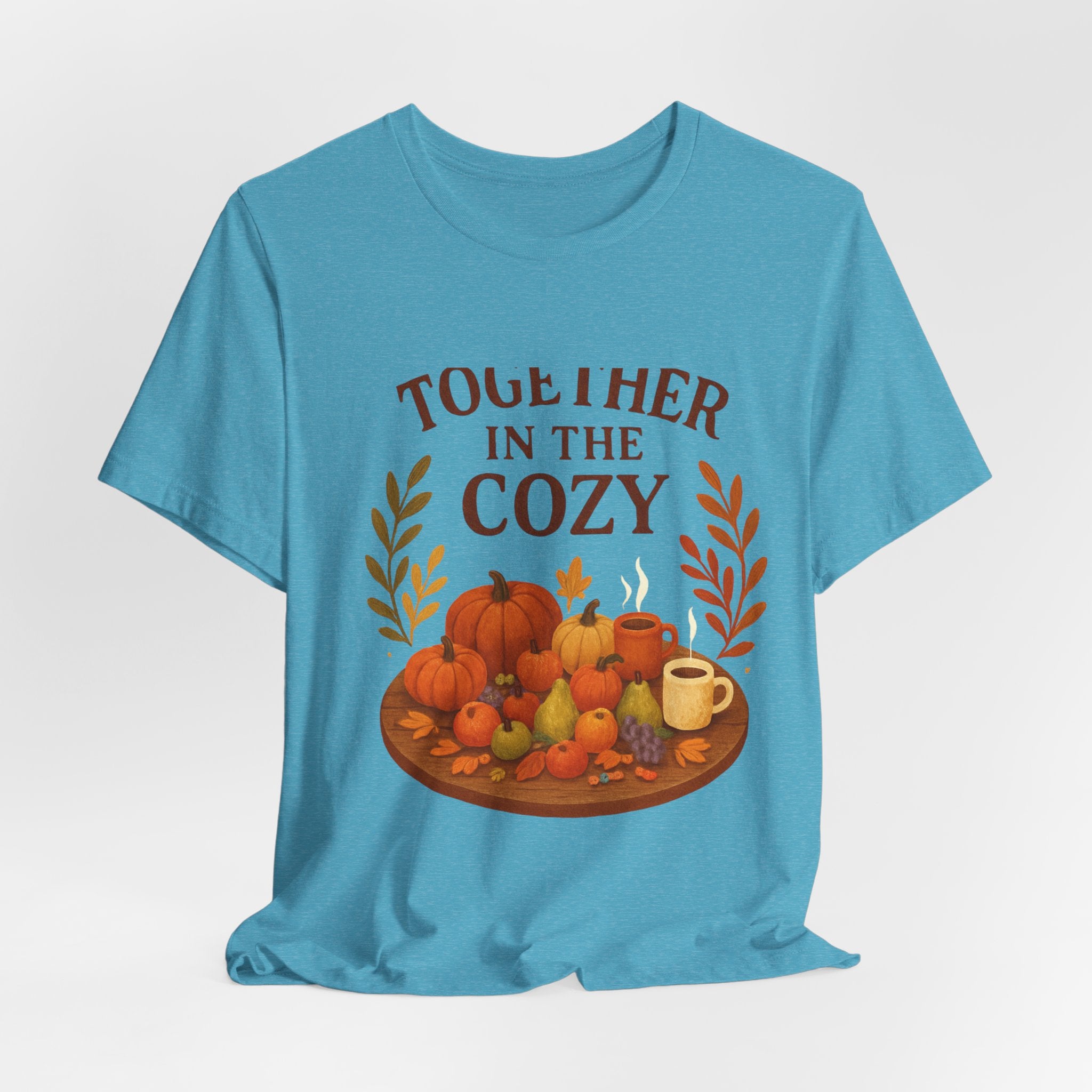 Cozy Together Fall Tee — "Together in the Cozy" Pumpkin Autumn Shirt