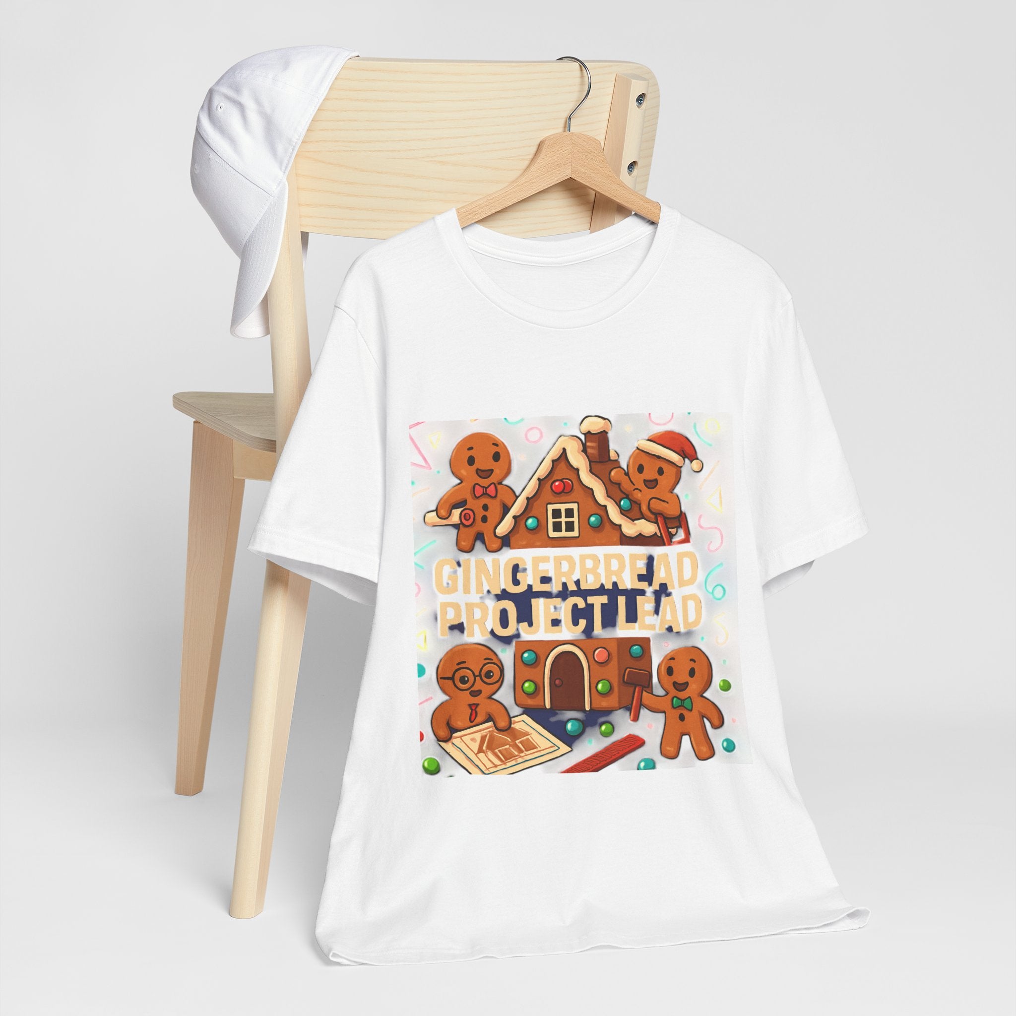 Gingerbread Project Lab T-Shirt — Cute Holiday Cookie House Tee