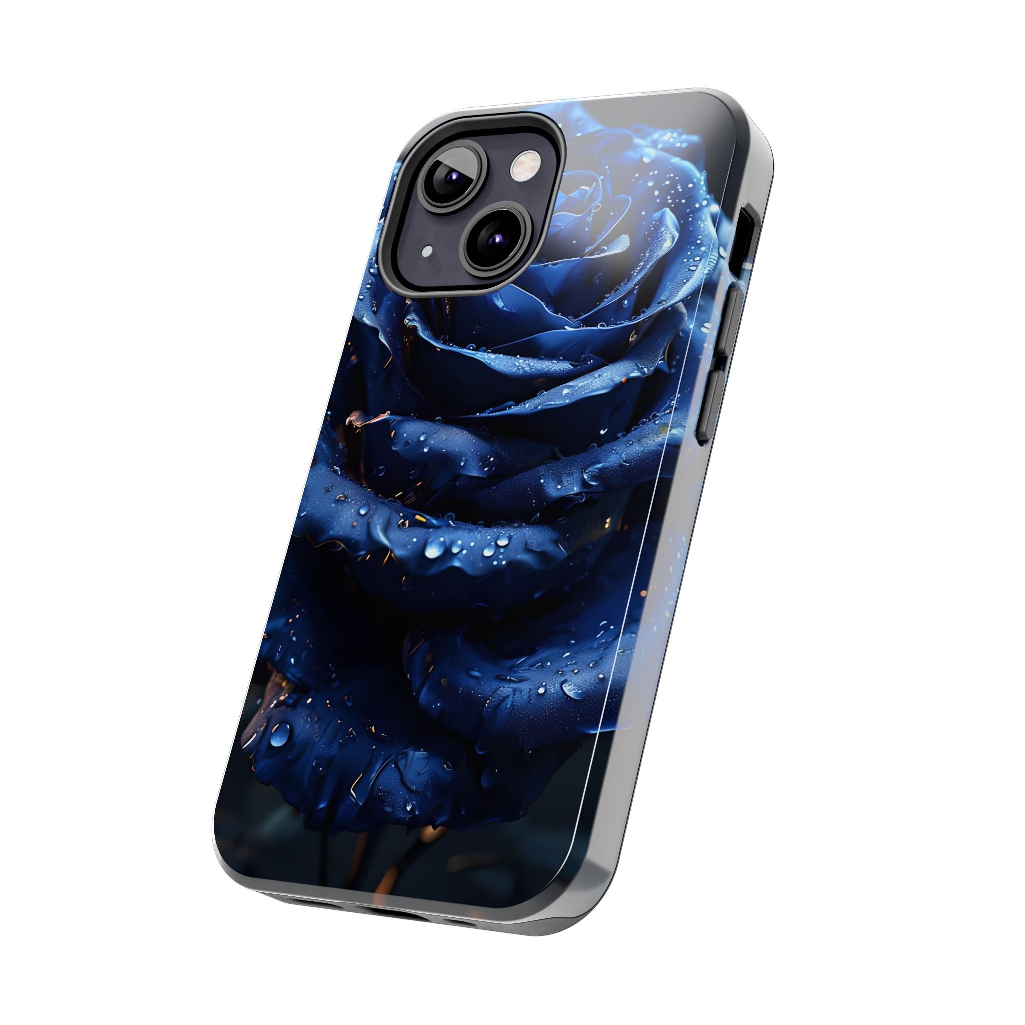iPhone 17 Pro Max Tough Phone Case - Elegant Blue Rossy Design