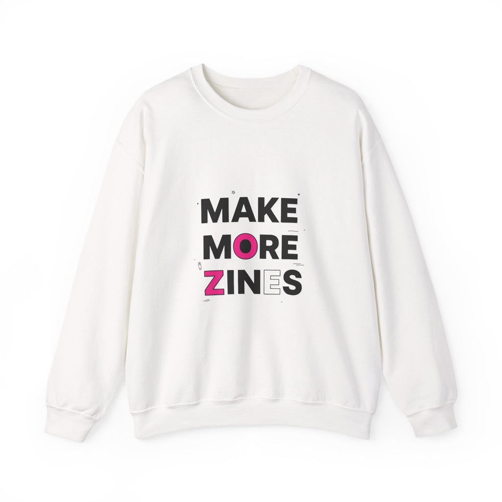 Make More Zines Sweatshirt | ransom collage shirt, zine style tee