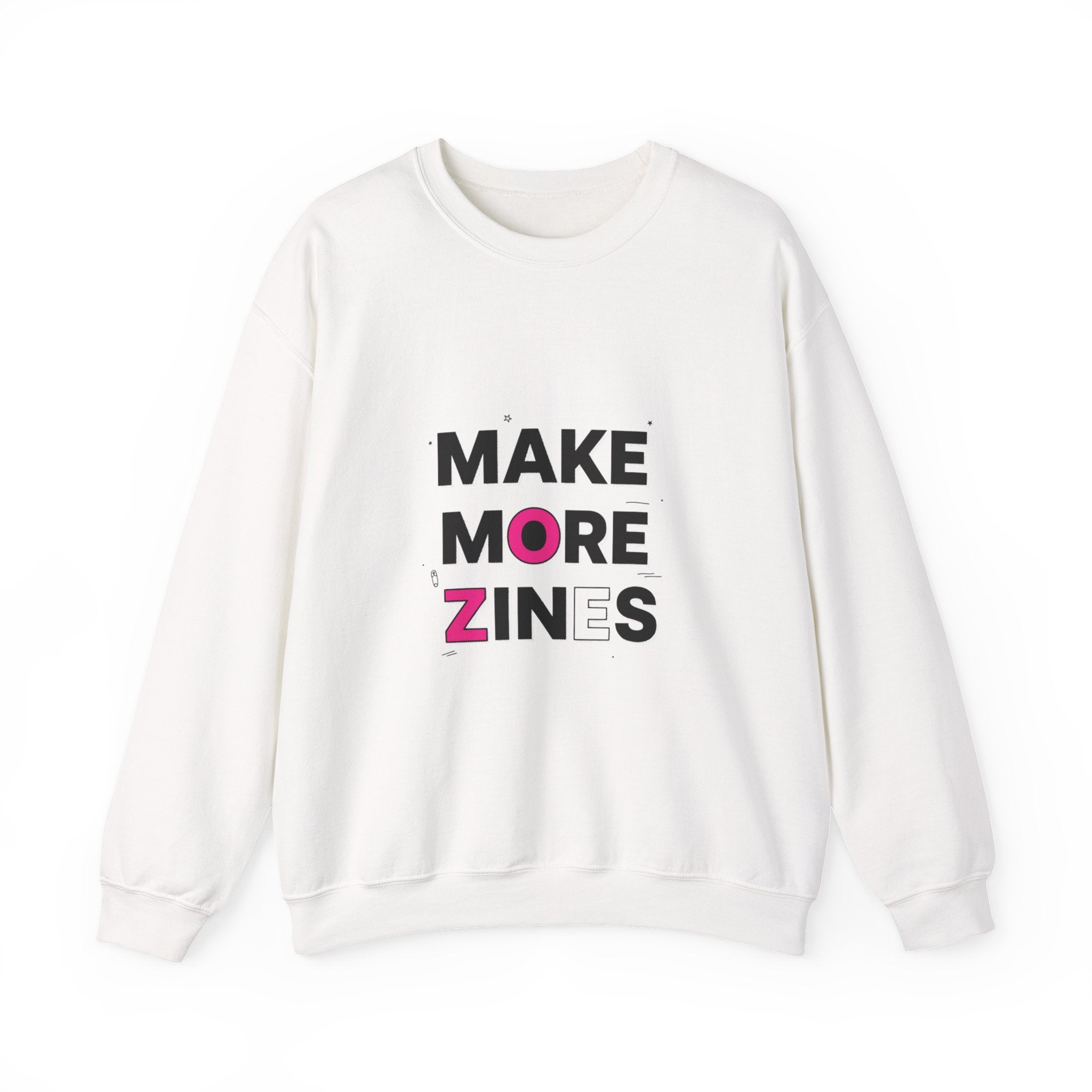 Make More Zines Sweatshirt | ransom collage shirt, zine style tee