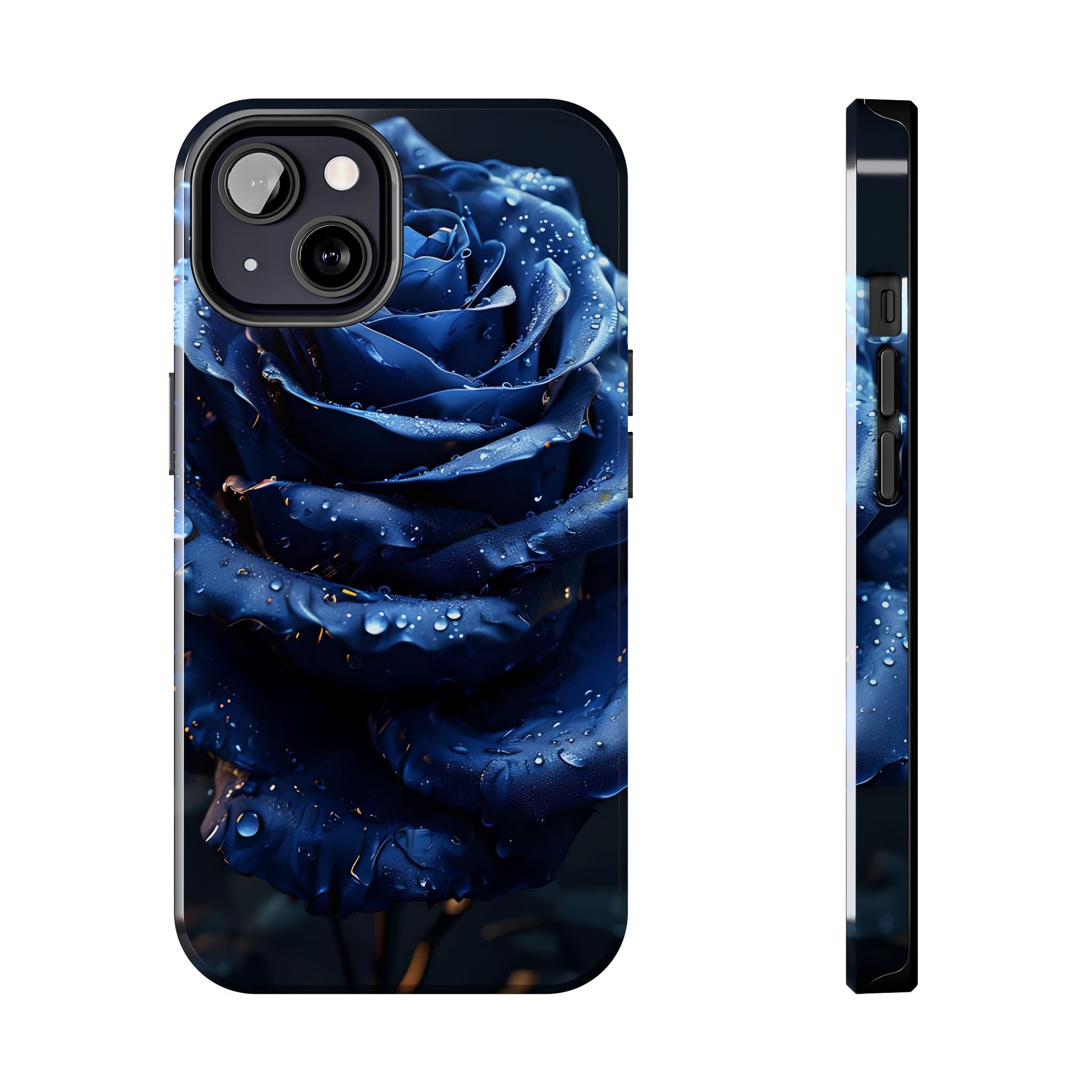 iPhone 17 Pro Max Tough Phone Case - Elegant Blue Rossy Design