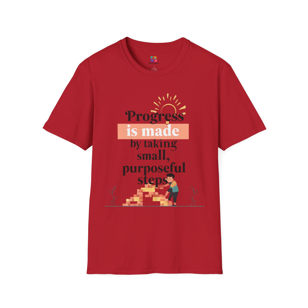 Motivational T-Shirt, Inspirational Gift for Personal Growth, Progress Quote Tee, Everyday Wear, Encouragement Apparel