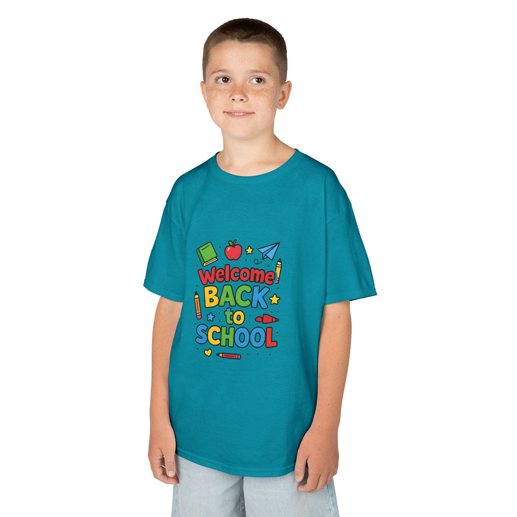 Kids School Graphic Tee, Back to School Outfit Gift Shirt, Youthful Vibrant Children's Birthday Tshirt, First Day of School Apparel, Cute