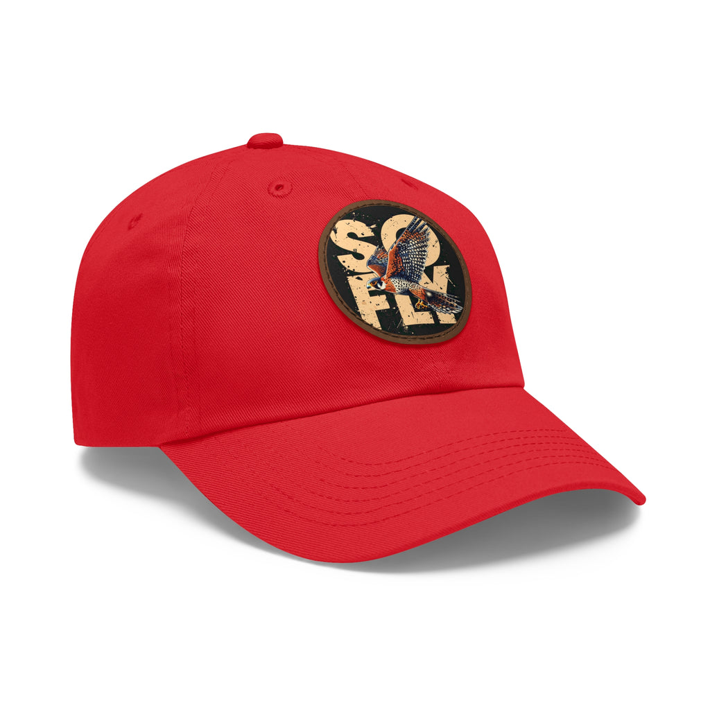Stylish Dad Hat with Leather Patch, Casual Baseball Cap, Gift for Dads, Outdoor Accessory, Summer Fashion