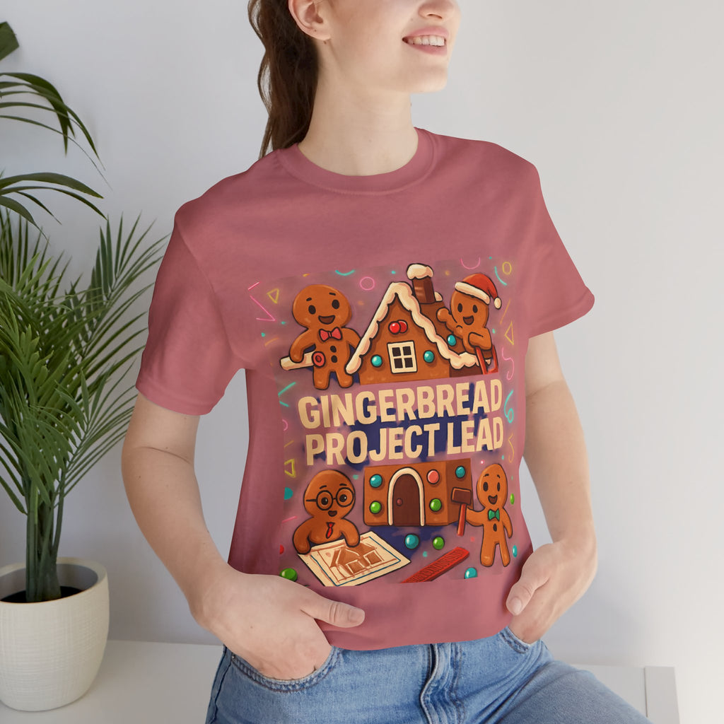 Gingerbread Project Lab T-Shirt — Cute Holiday Cookie House Tee