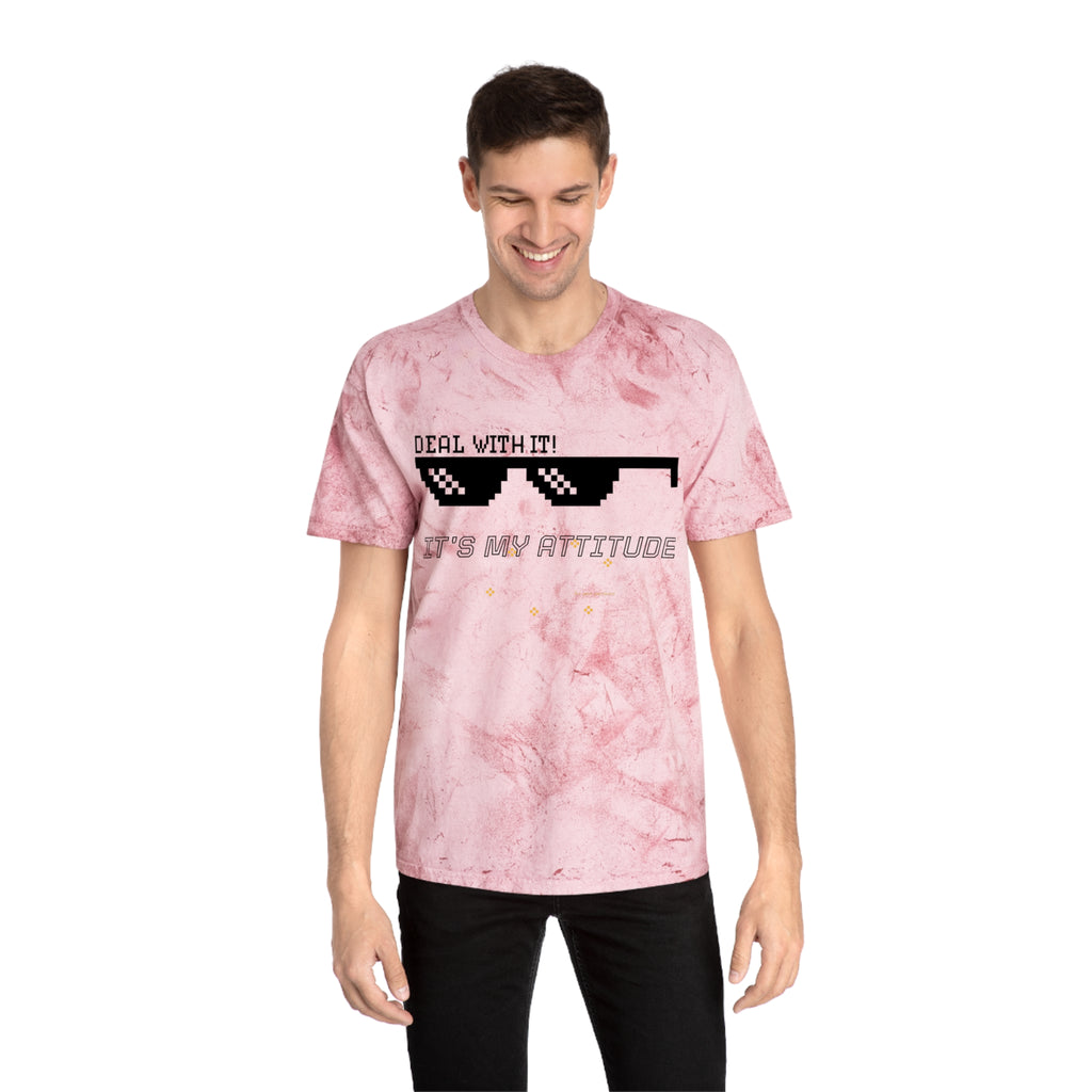 Deal With It Sunglasses Graphic Tee — "Deal With It! It’s My Attitude" Tie-Dye T-Shirt