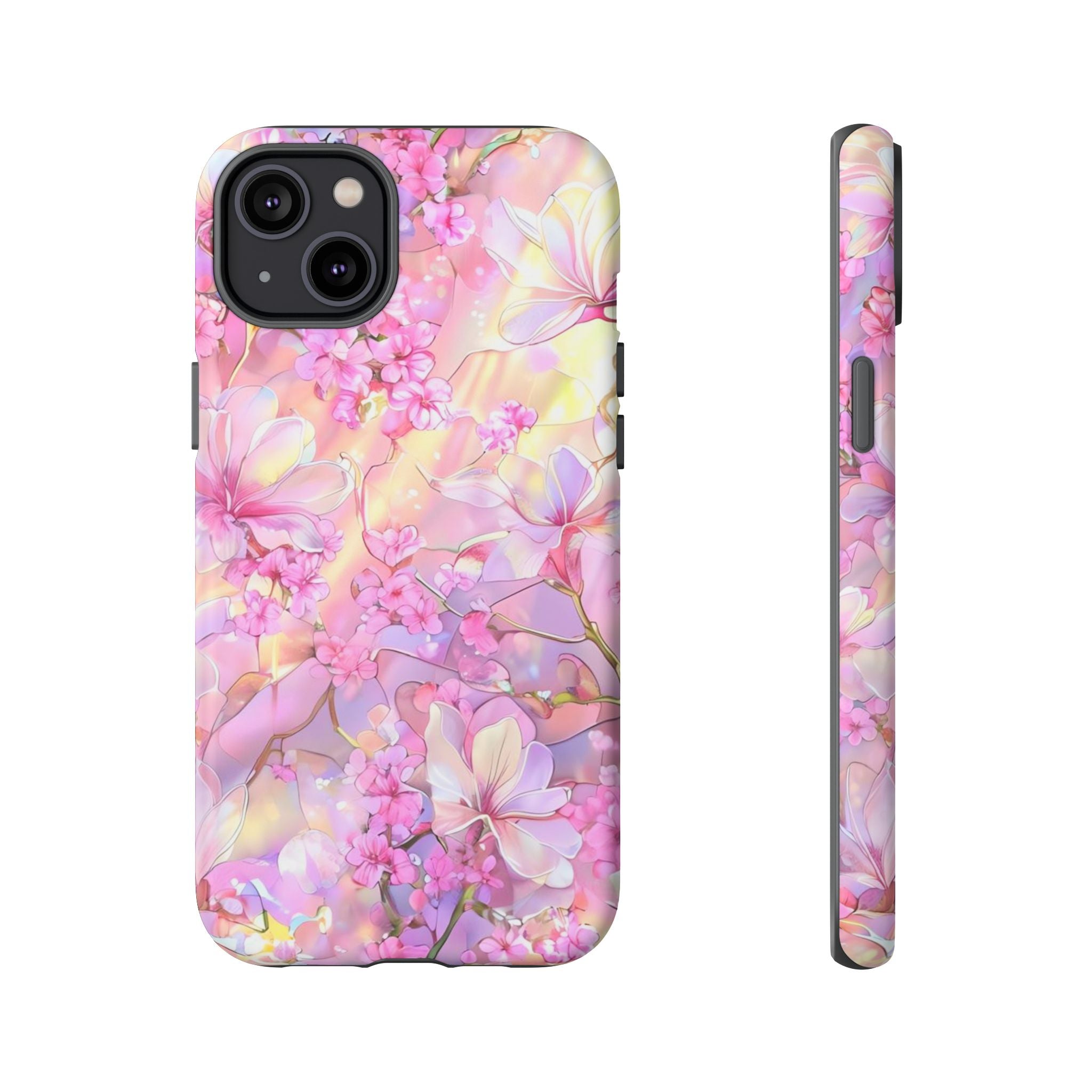 Floral Elegance Tough Phone Case – Dual-Layer Protection for iPhone 17/16/15 & Samsung | Glossy or Matte Finish | Morphesa