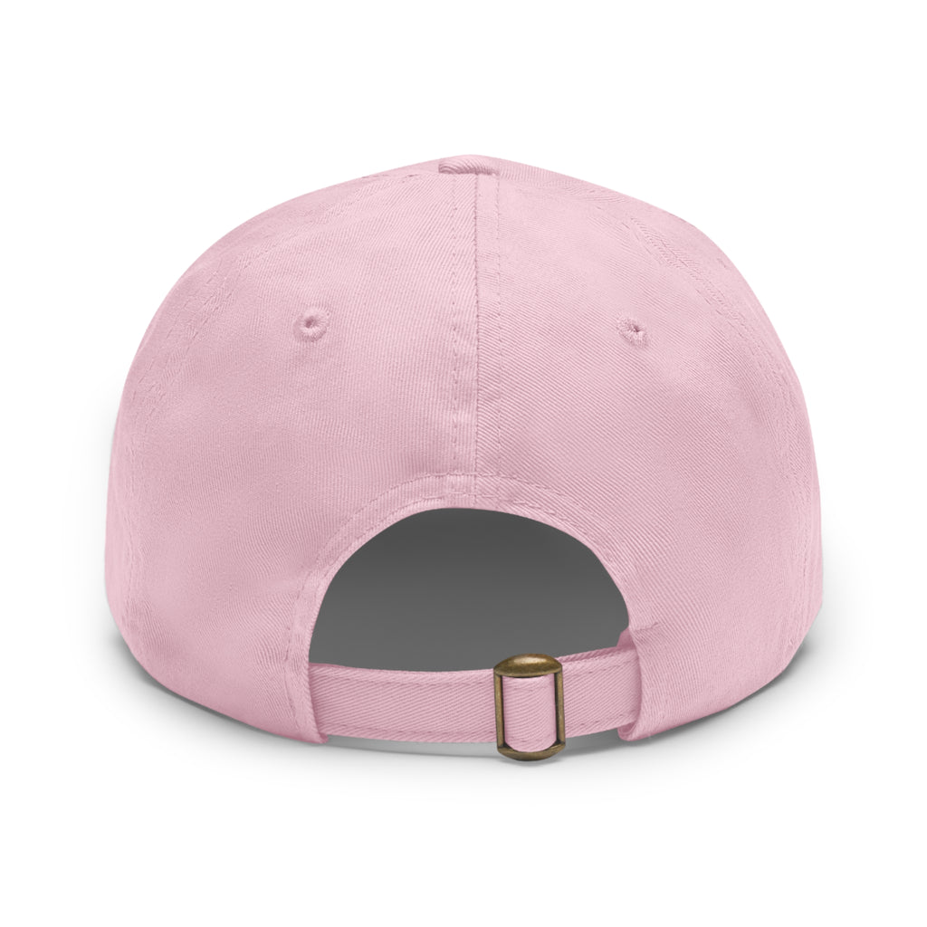 Stylish Dad Hat with Leather Patch, Casual Baseball Cap, Gift for Dads, Outdoor Accessory, Summer Fashion