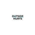 OUTSIDE HURTS Kiss-Cut Stickers | wind-chill minimalism, winter meme