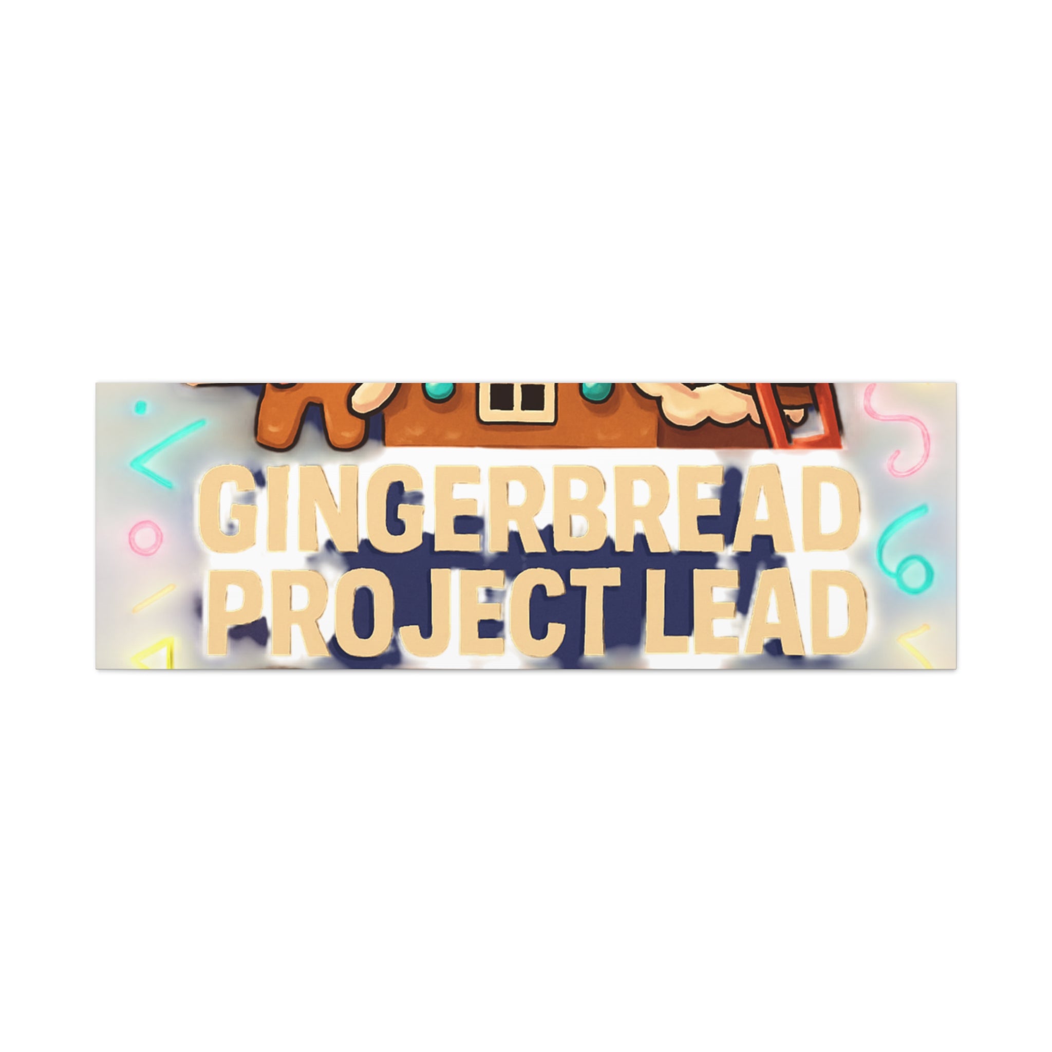 Gingerbread Project Lead Canvas Art — Holiday Kitchen Wall Decor