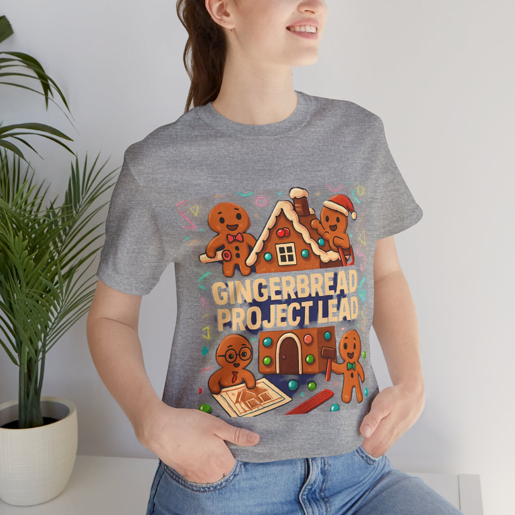 Gingerbread Project Lab T-Shirt — Cute Holiday Cookie House Tee