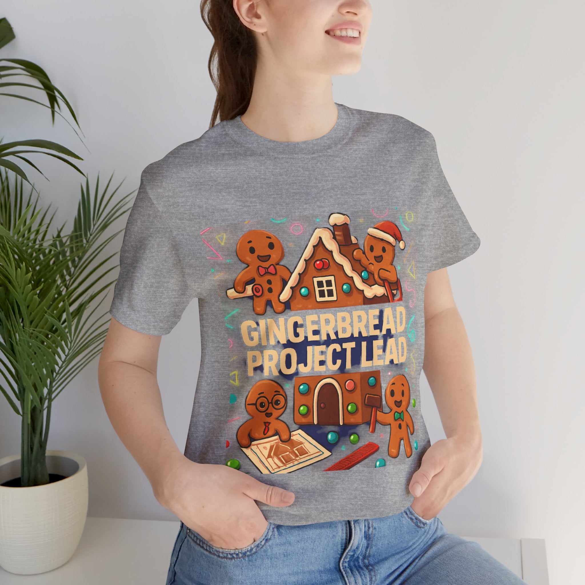 Gingerbread Project Lab T-Shirt — Cute Holiday Cookie House Tee