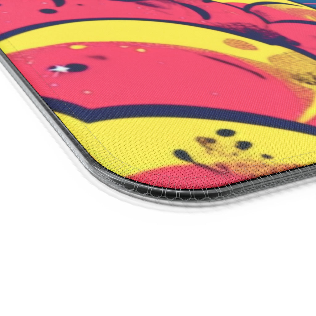 LED Gaming Mouse Pad with Wireless Charging - Rocket Launch Design