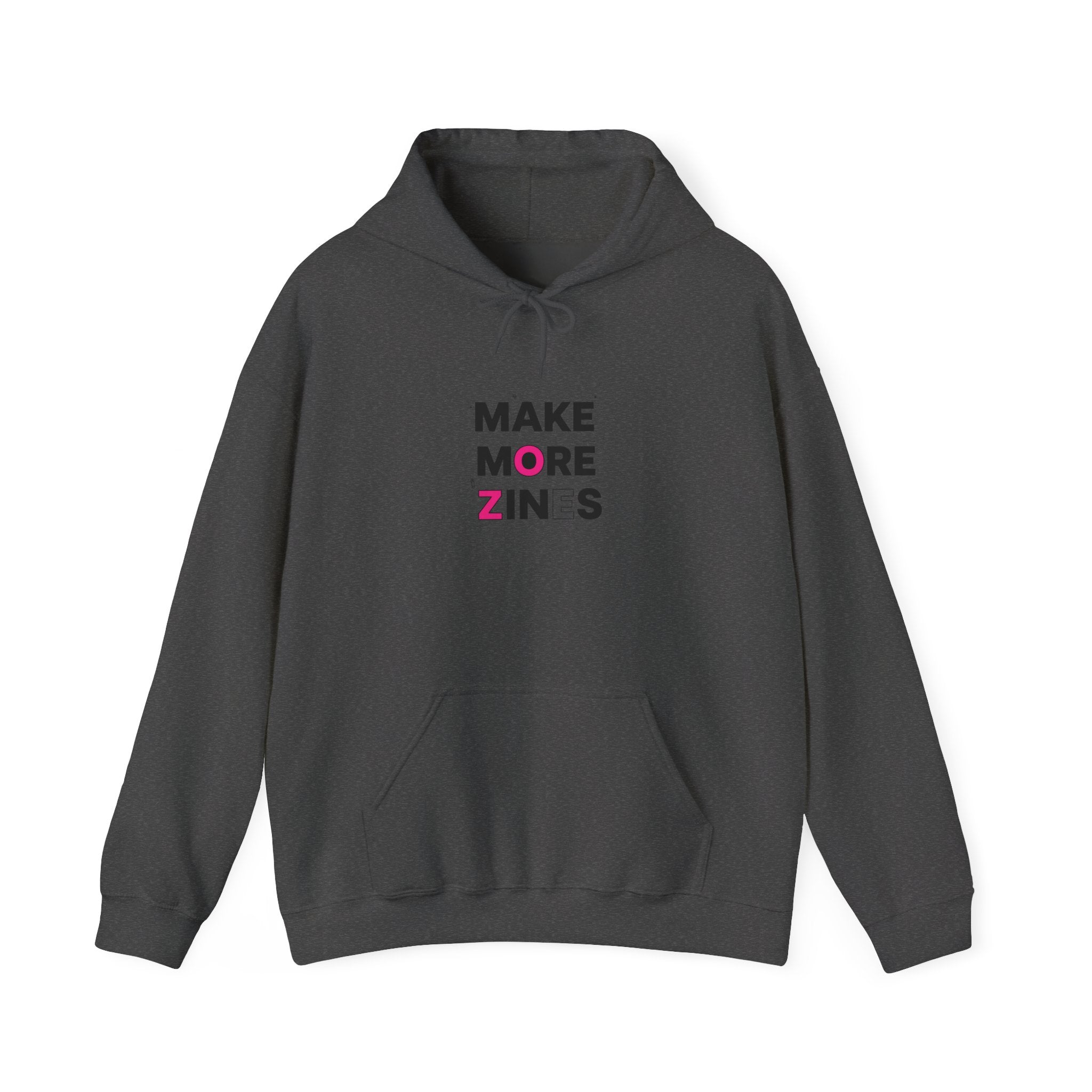 Make More Zines Hoodie | ransom collage, cutout letters design
