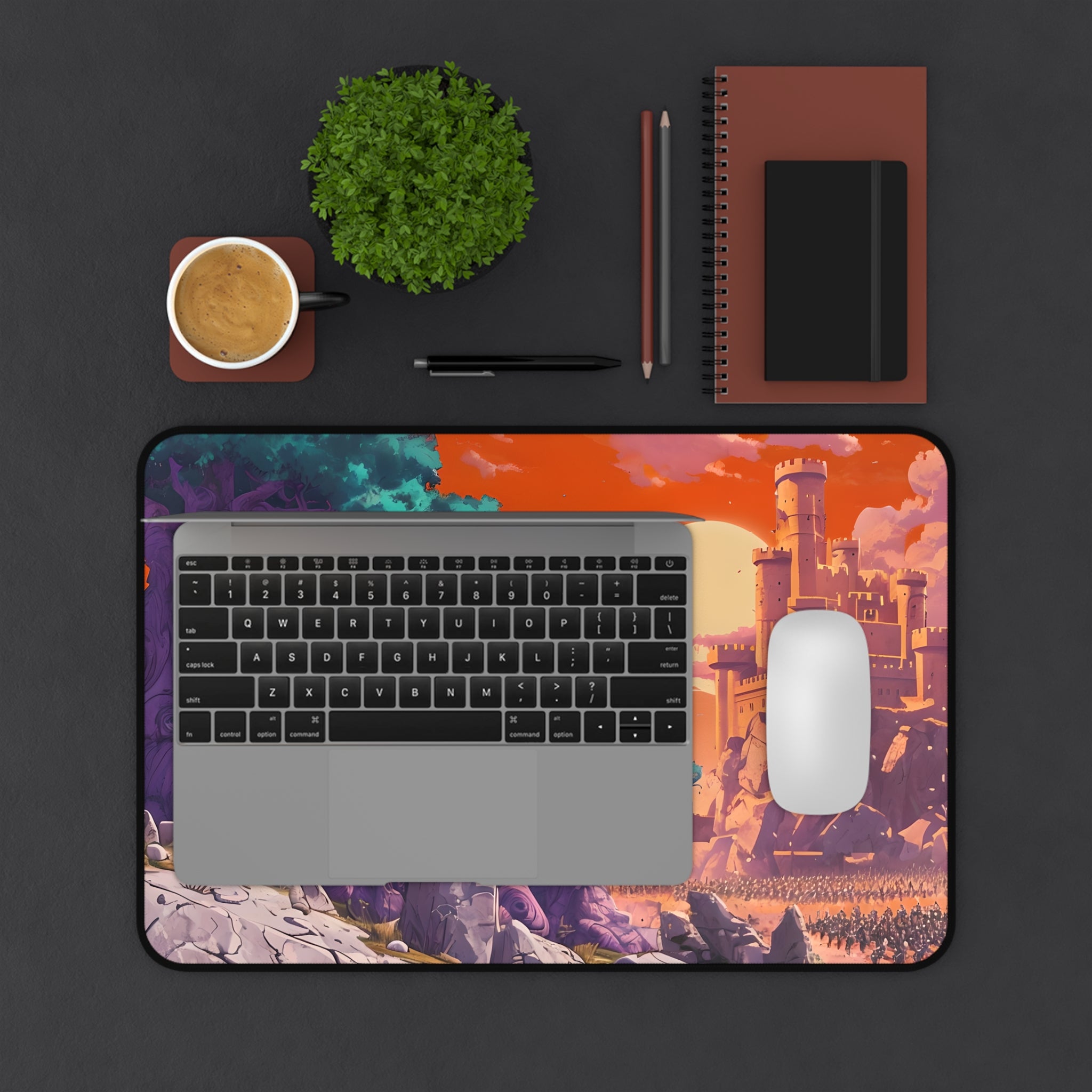 Fantasy Landscape Desk Mat, Gaming Desk Mat, Office Decor, Mouse Pad, Desk Accessory