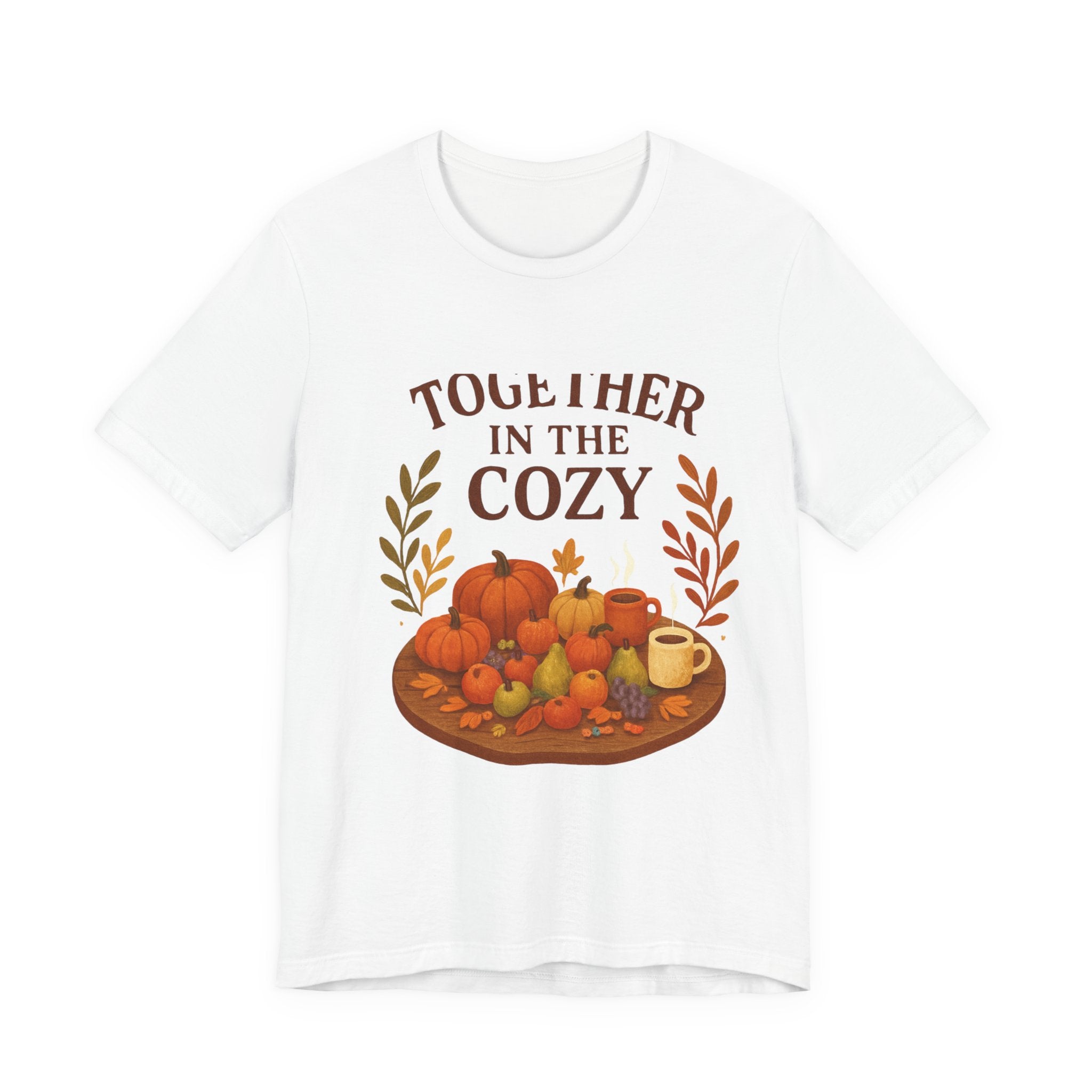 Cozy Together Fall Tee — "Together in the Cozy" Pumpkin Autumn Shirt