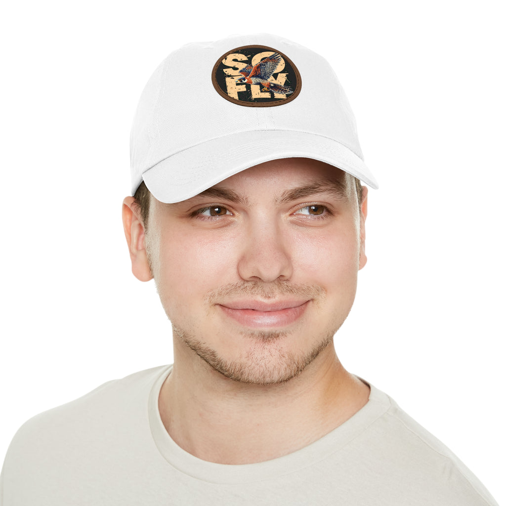 Stylish Dad Hat with Leather Patch, Casual Baseball Cap, Gift for Dads, Outdoor Accessory, Summer Fashion
