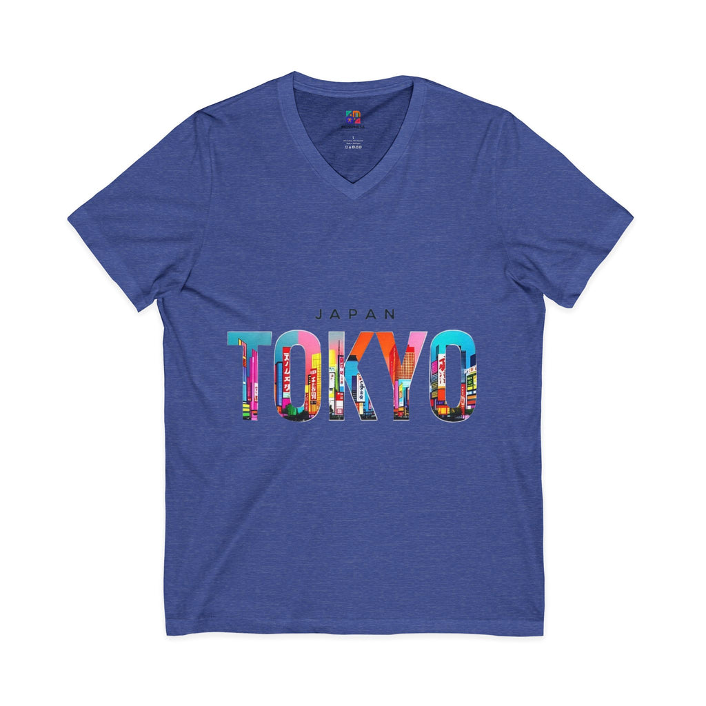 Unisex Jersey Short Sleeve V-Neck Tee