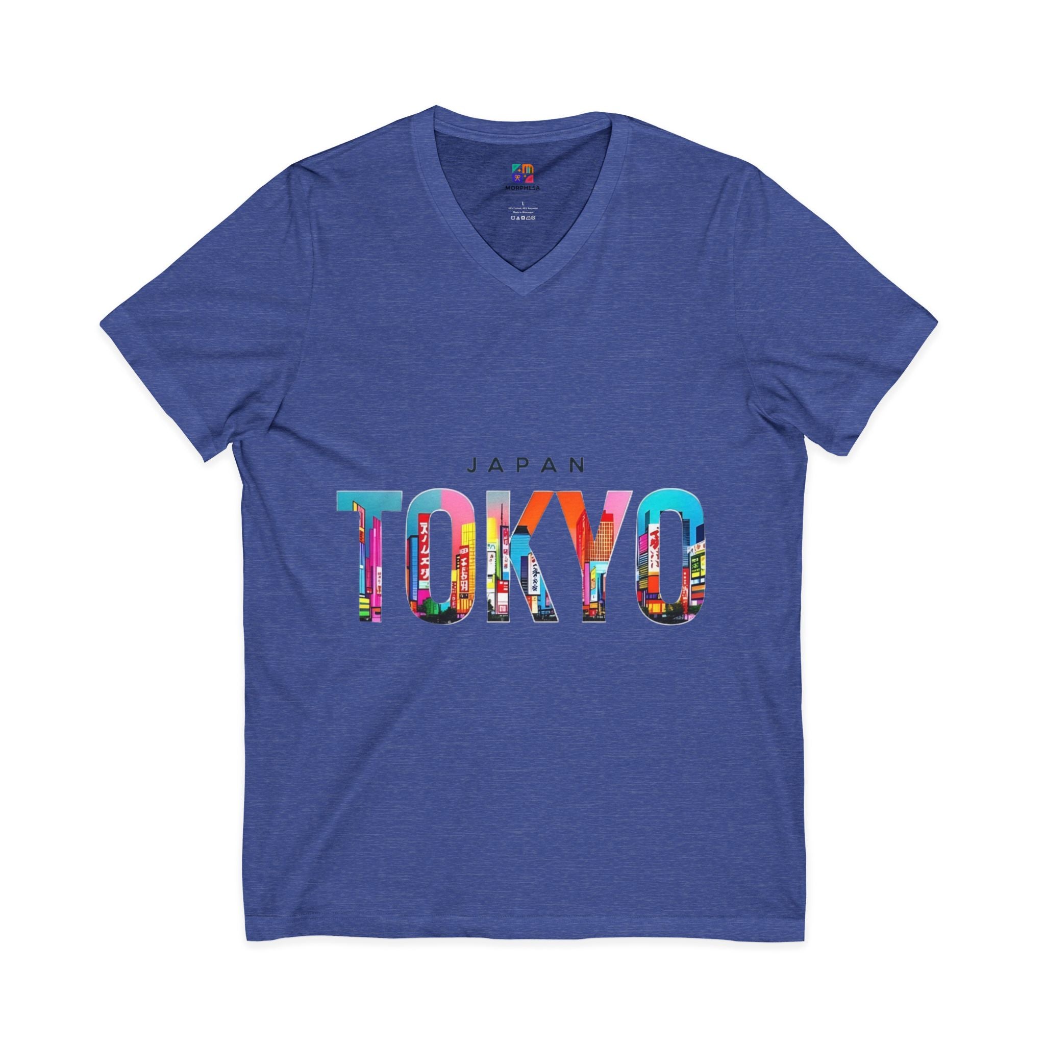 Unisex Jersey Short Sleeve V-Neck Tee