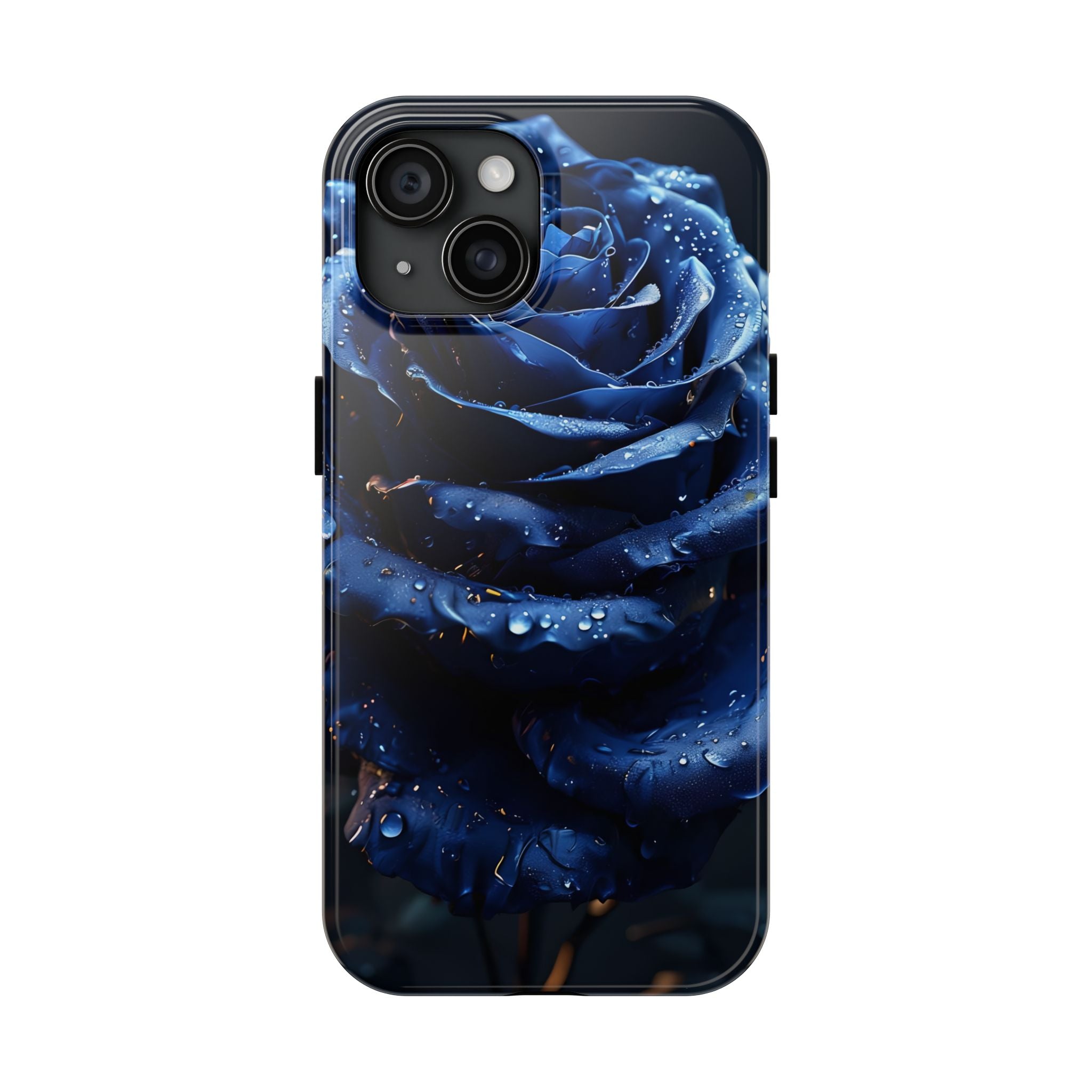 iPhone 17 Pro Max Tough Phone Case - Elegant Blue Rossy Design