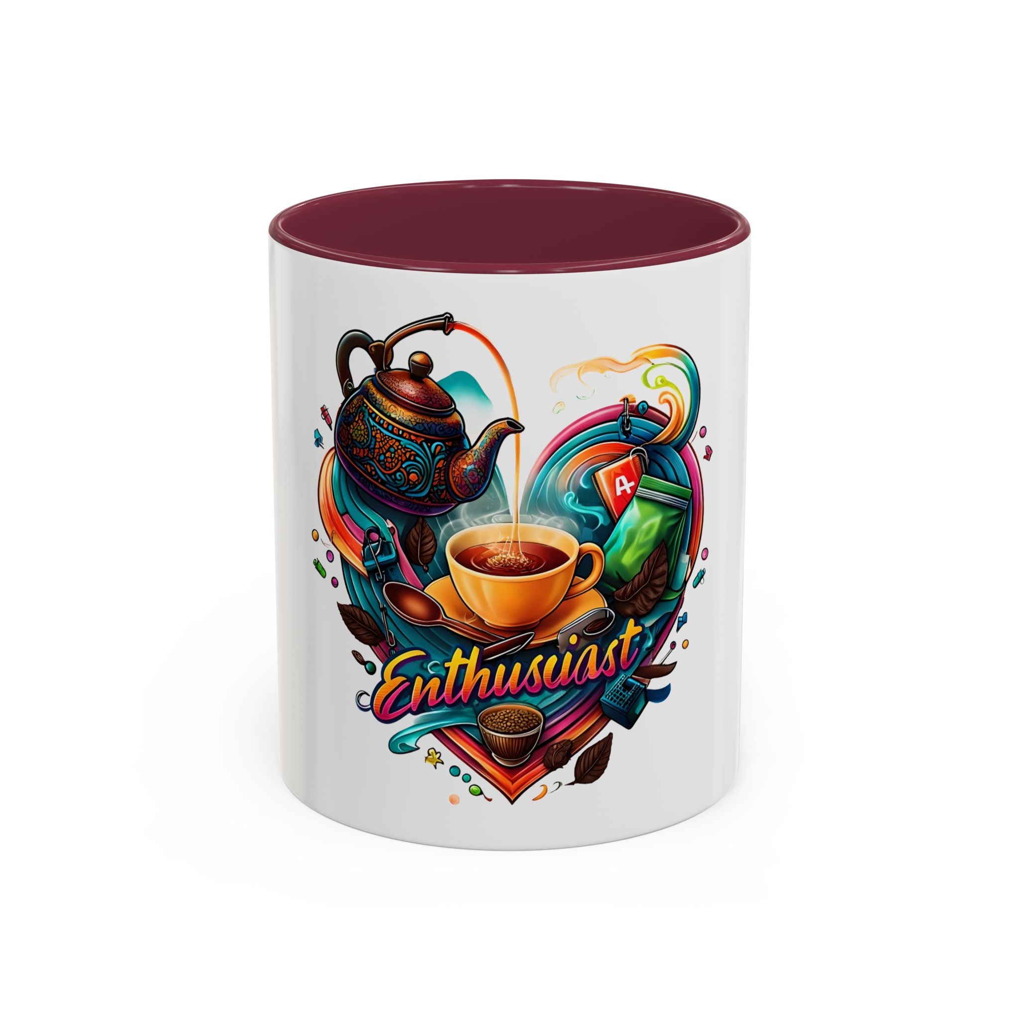 Colorful Coffee Enthusiast Mug, Perfect for Gifts, Tea Lovers, Vibrant Kitchen Decor, Heartwarming Drinkware, Cozy Beverage