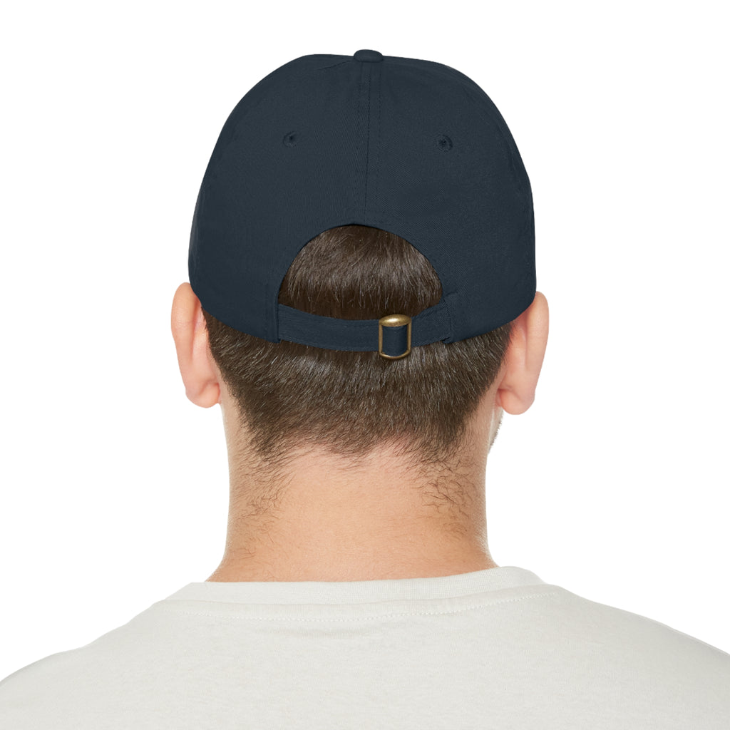 Stylish Dad Hat with Leather Patch, Casual Baseball Cap, Gift for Dads, Outdoor Accessory, Summer Fashion