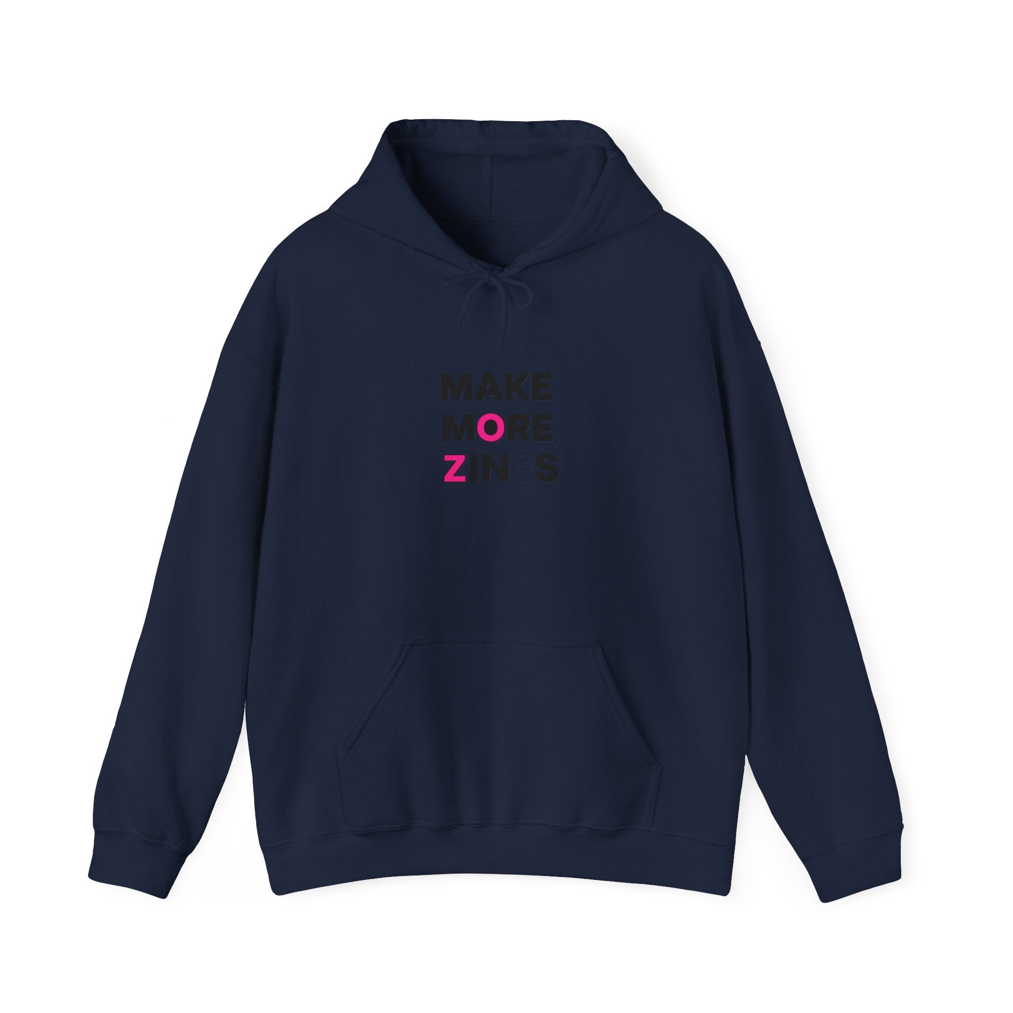 Make More Zines Hoodie | ransom collage, cutout letters design