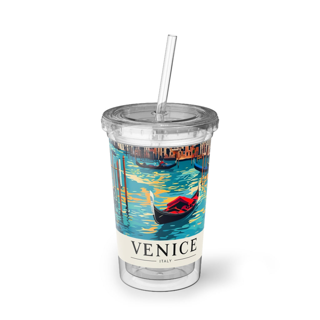 Venice Gondola Acrylic Cup – Retro Travel Tumbler