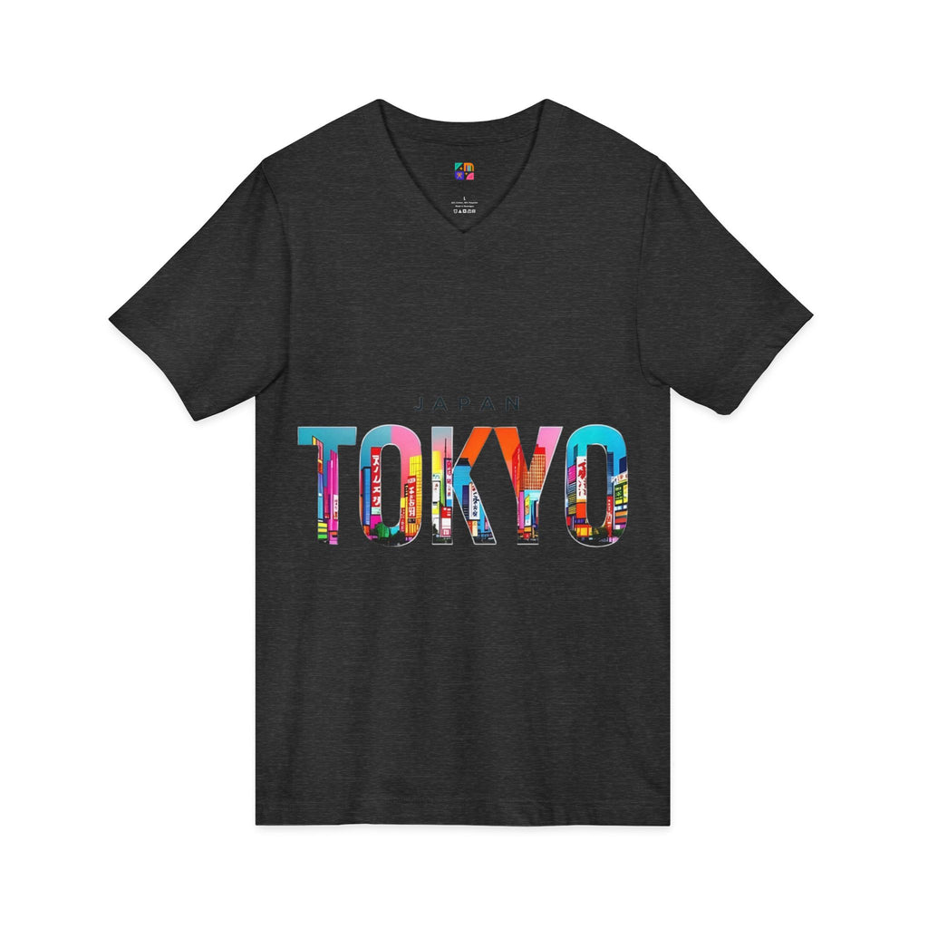 Unisex Jersey Short Sleeve V-Neck Tee