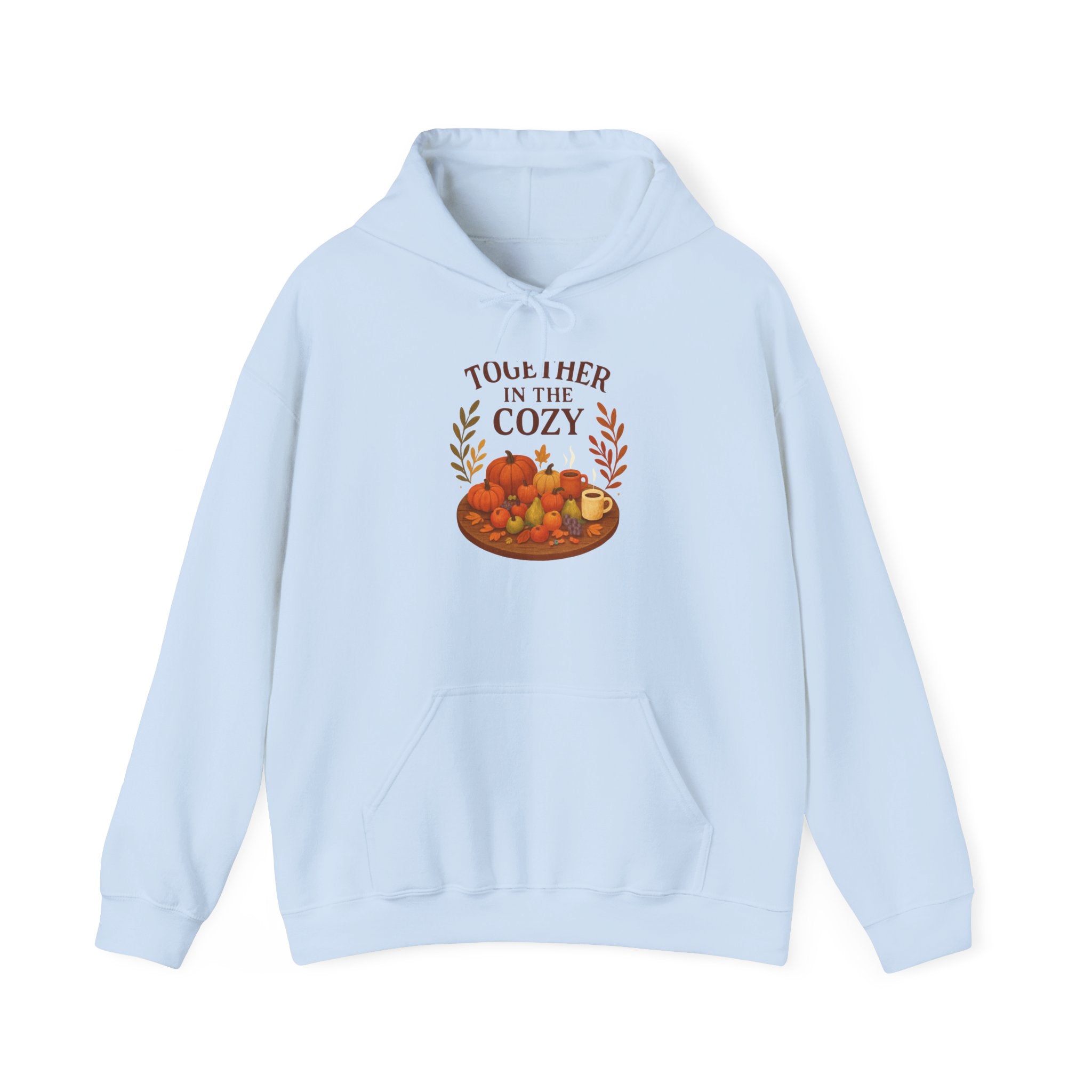 Cozy Together Hoodie — "Together in the Cozy" Fall Pumpkin Sweatshirt
