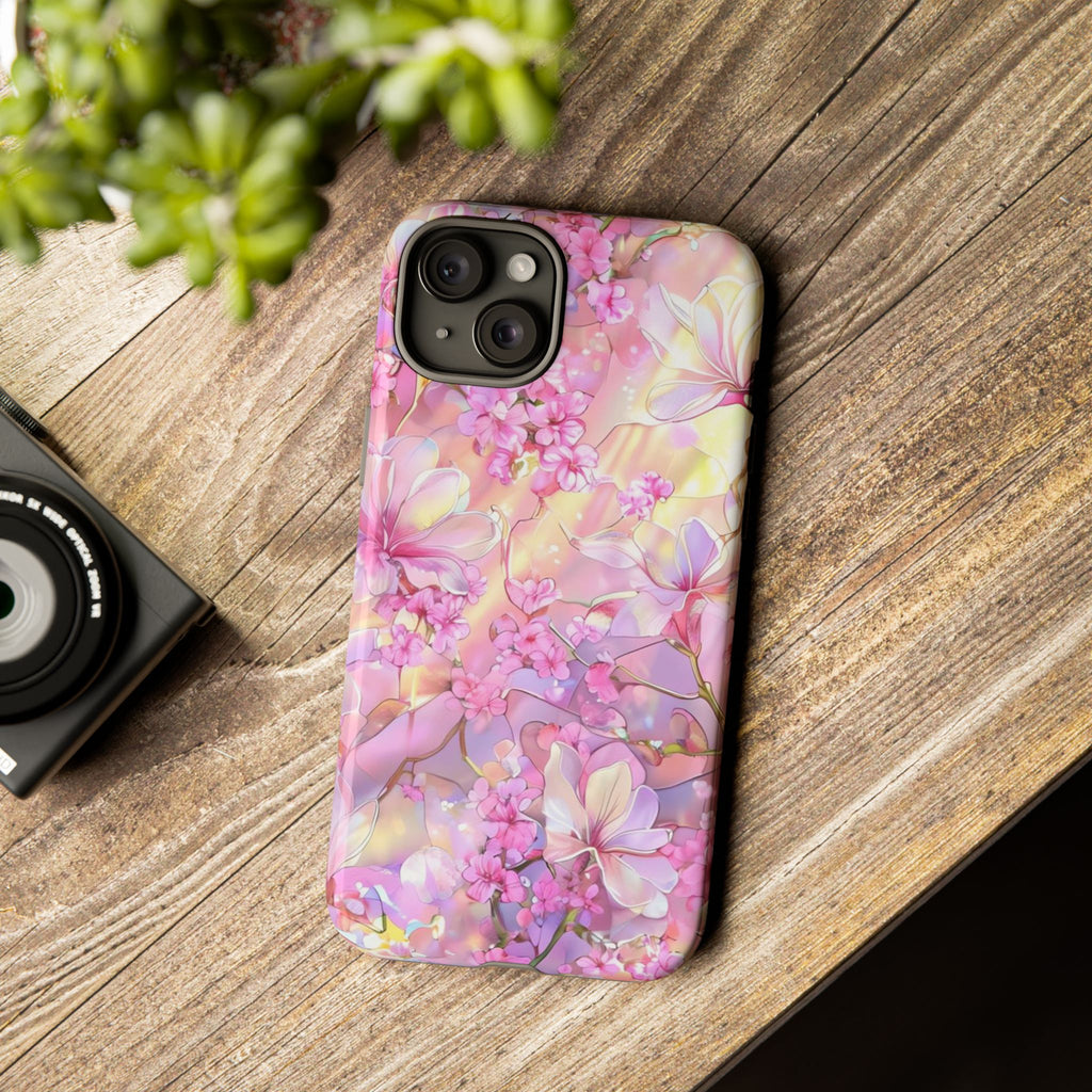Floral Elegance Tough Phone Case – Dual-Layer Protection for iPhone 17/16/15 & Samsung | Glossy or Matte Finish | Morphesa