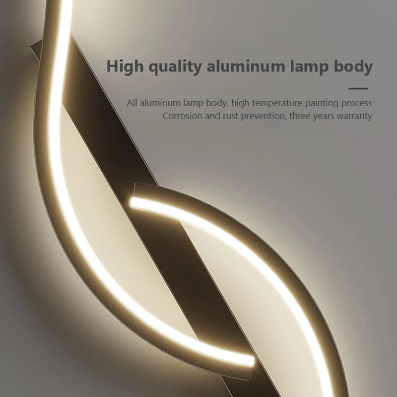 Illuminate Your Space with the Modern LED Wall Lamp - A Minimalist Touch for Your Bedroom, Living Room, or Study
