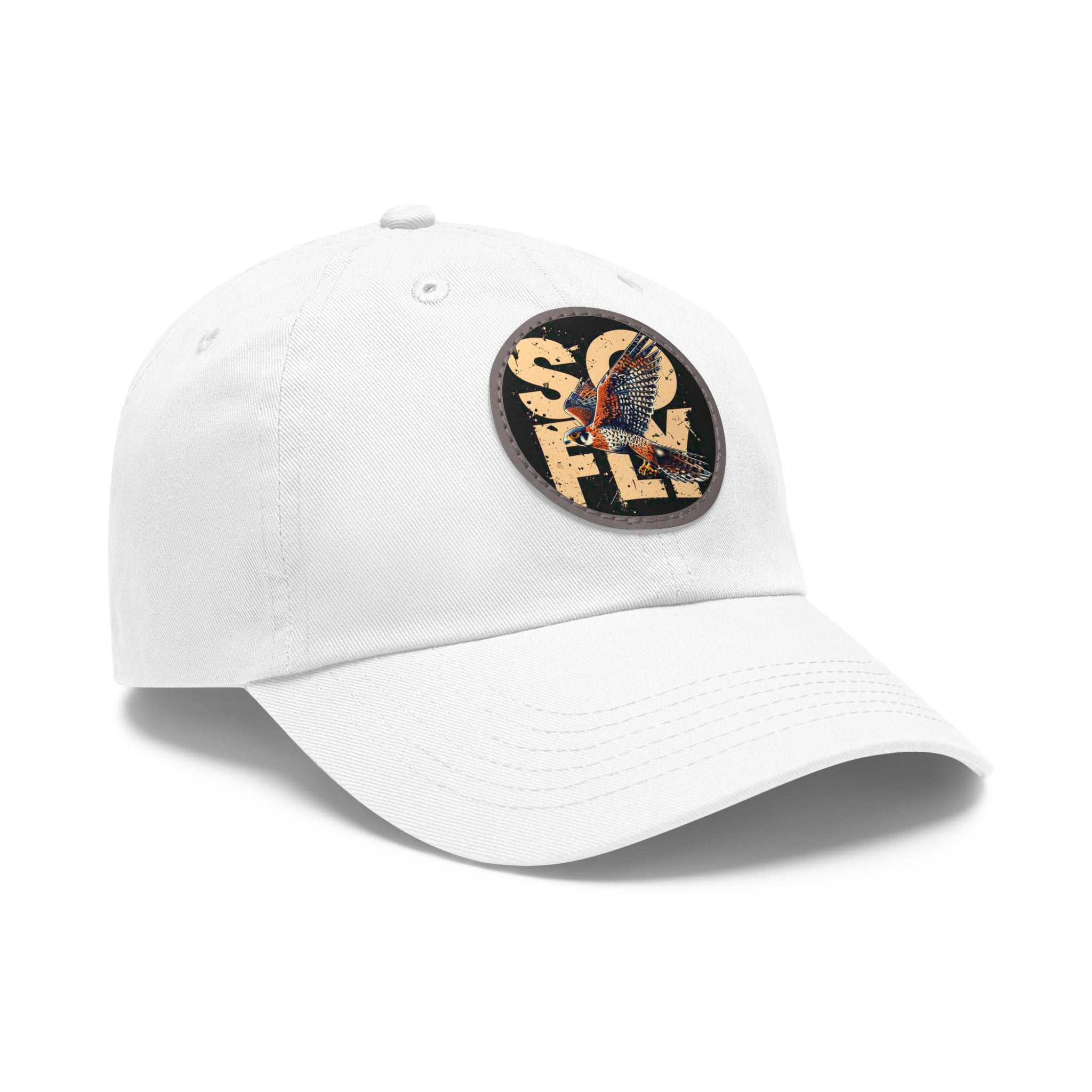 Stylish Dad Hat with Leather Patch, Casual Baseball Cap, Gift for Dads, Outdoor Accessory, Summer Fashion