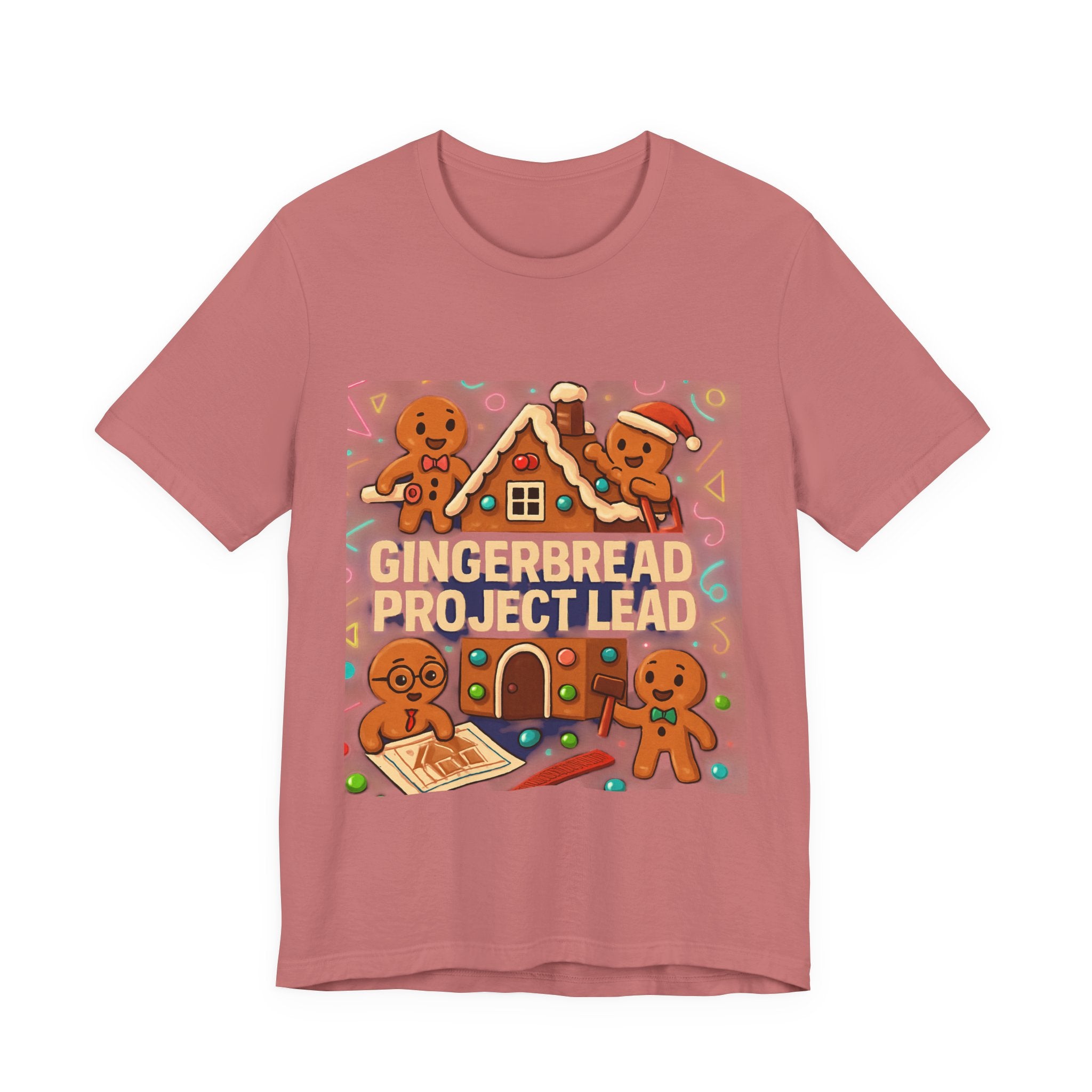 Gingerbread Project Lab T-Shirt — Cute Holiday Cookie House Tee