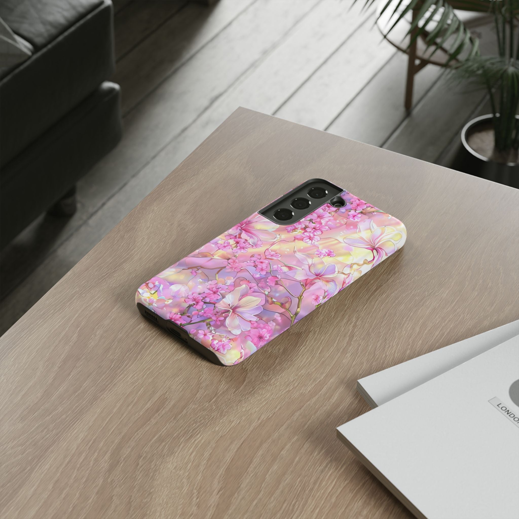 Floral Elegance Tough Phone Case – Dual-Layer Protection for iPhone 17/16/15 & Samsung | Glossy or Matte Finish | Morphesa