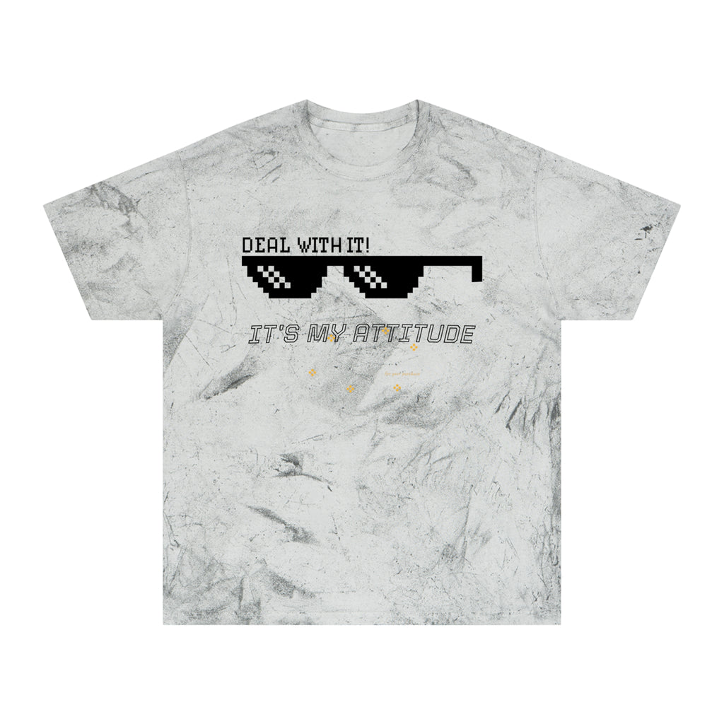 Deal With It Sunglasses Graphic Tee — "Deal With It! It’s My Attitude" Tie-Dye T-Shirt
