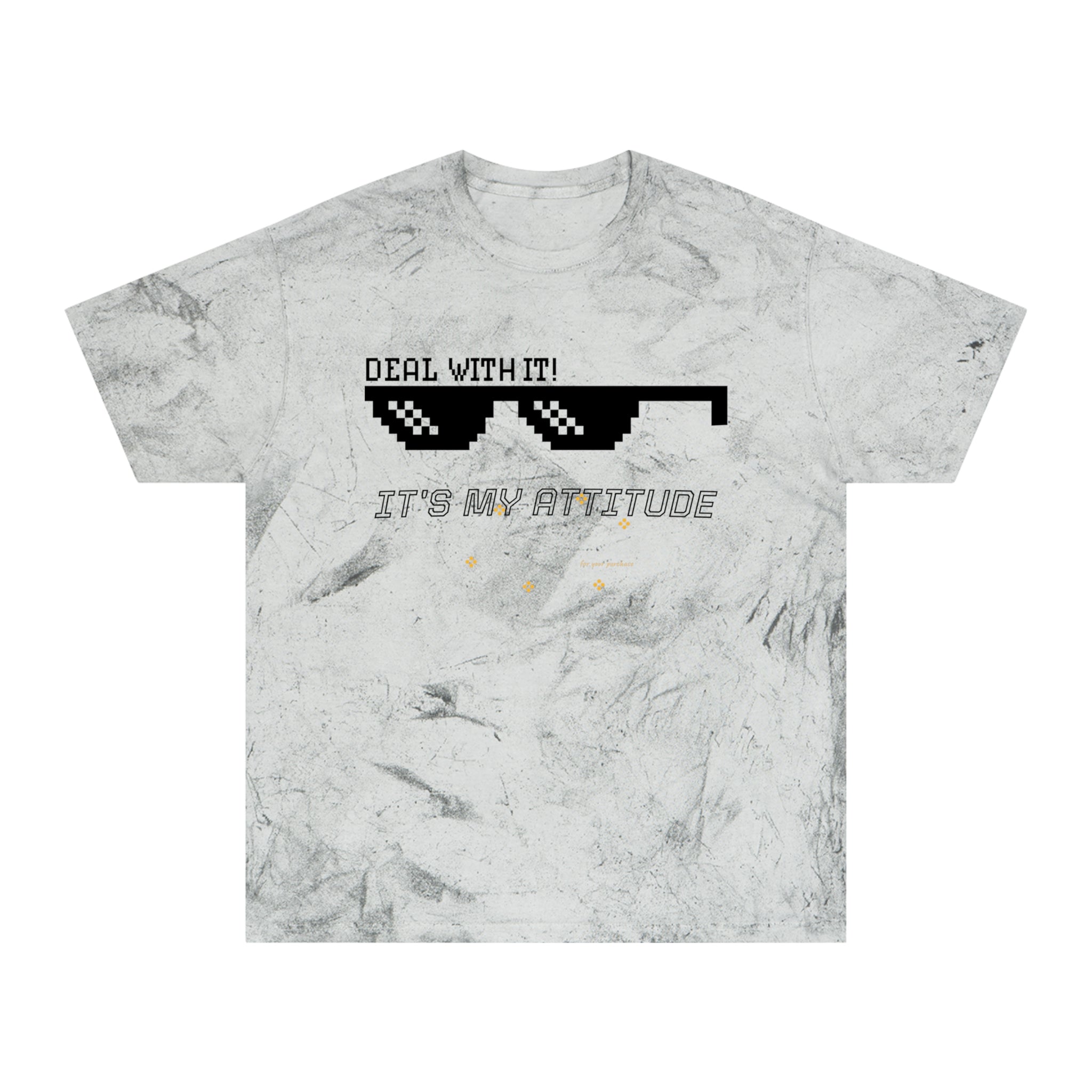 Deal With It Sunglasses Graphic Tee — "Deal With It! It’s My Attitude" Tie-Dye T-Shirt