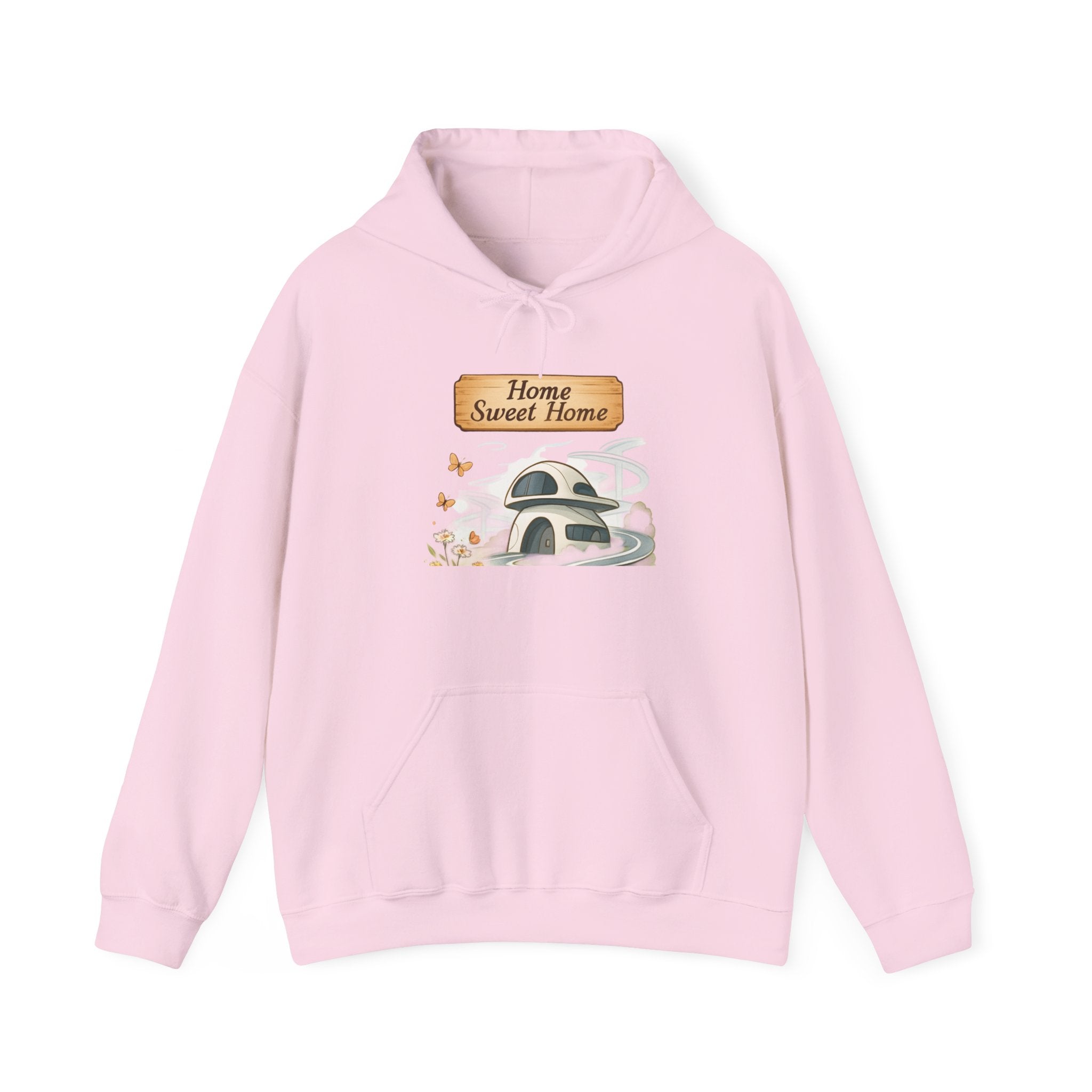 Hoodie - 'Home Sweet Home' Cozy Cottage Hoodie, Rustic Floral House Sweatshirt