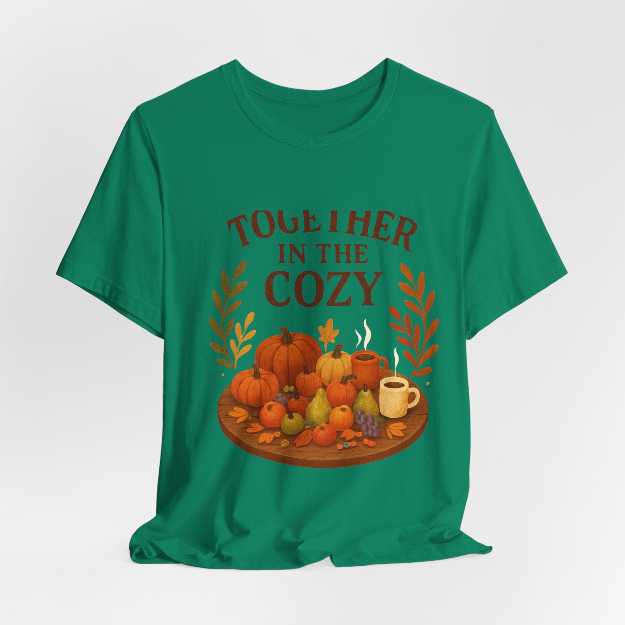 Cozy Together Fall Tee — "Together in the Cozy" Pumpkin Autumn Shirt