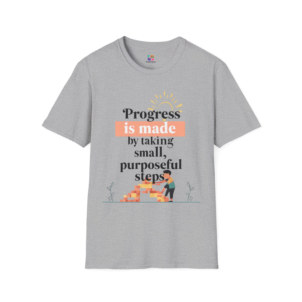 Motivational T-Shirt, Inspirational Gift for Personal Growth, Progress Quote Tee, Everyday Wear, Encouragement Apparel