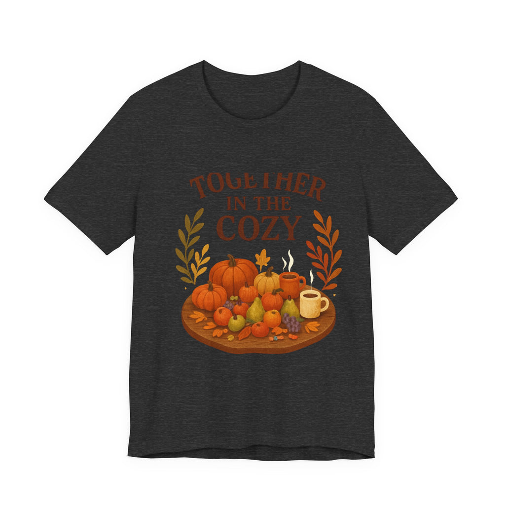 Cozy Together Fall Tee — "Together in the Cozy" Pumpkin Autumn Shirt